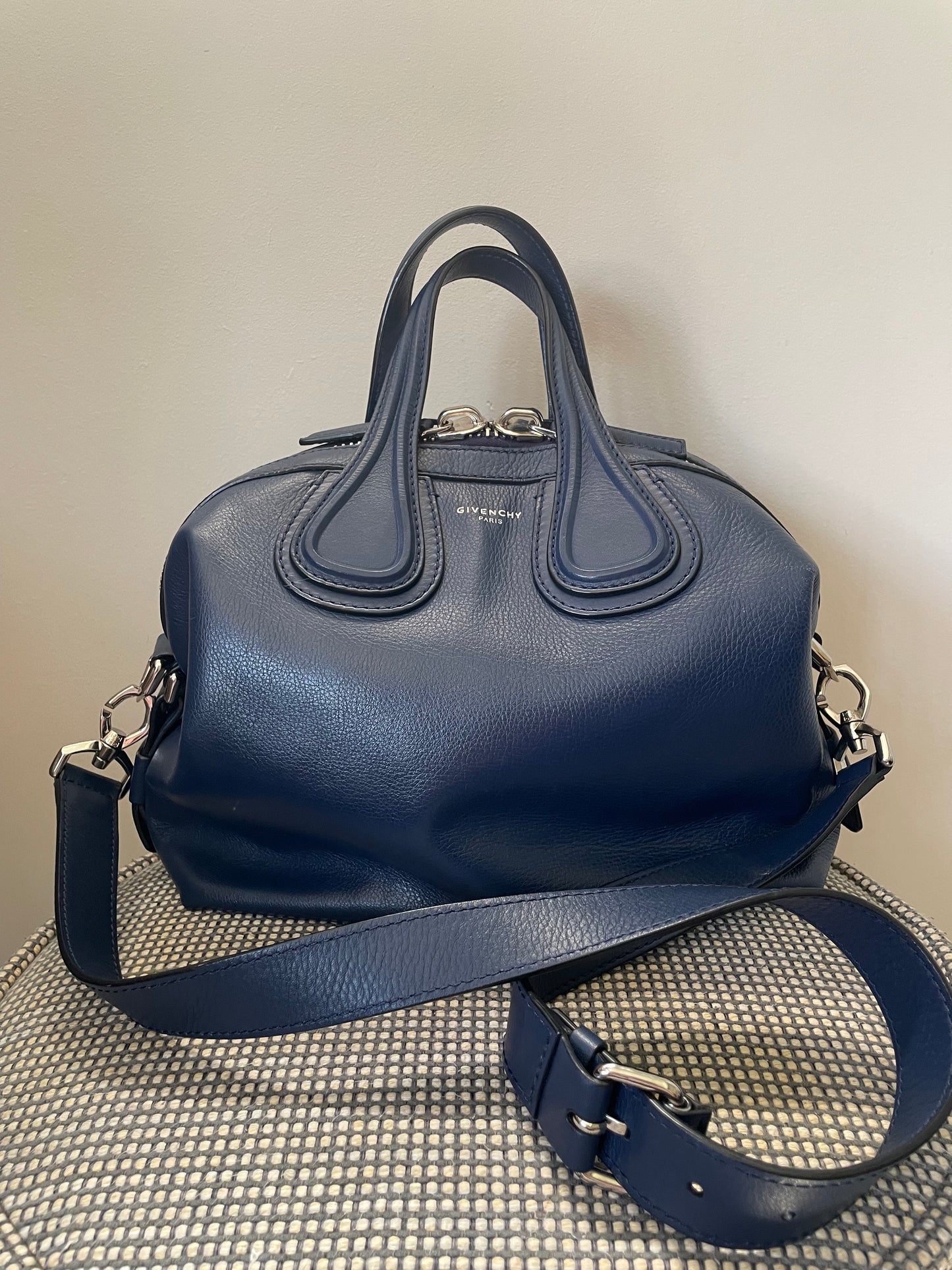 Preloved Givenchy Nightingale Shoulder Tote Bag, Small