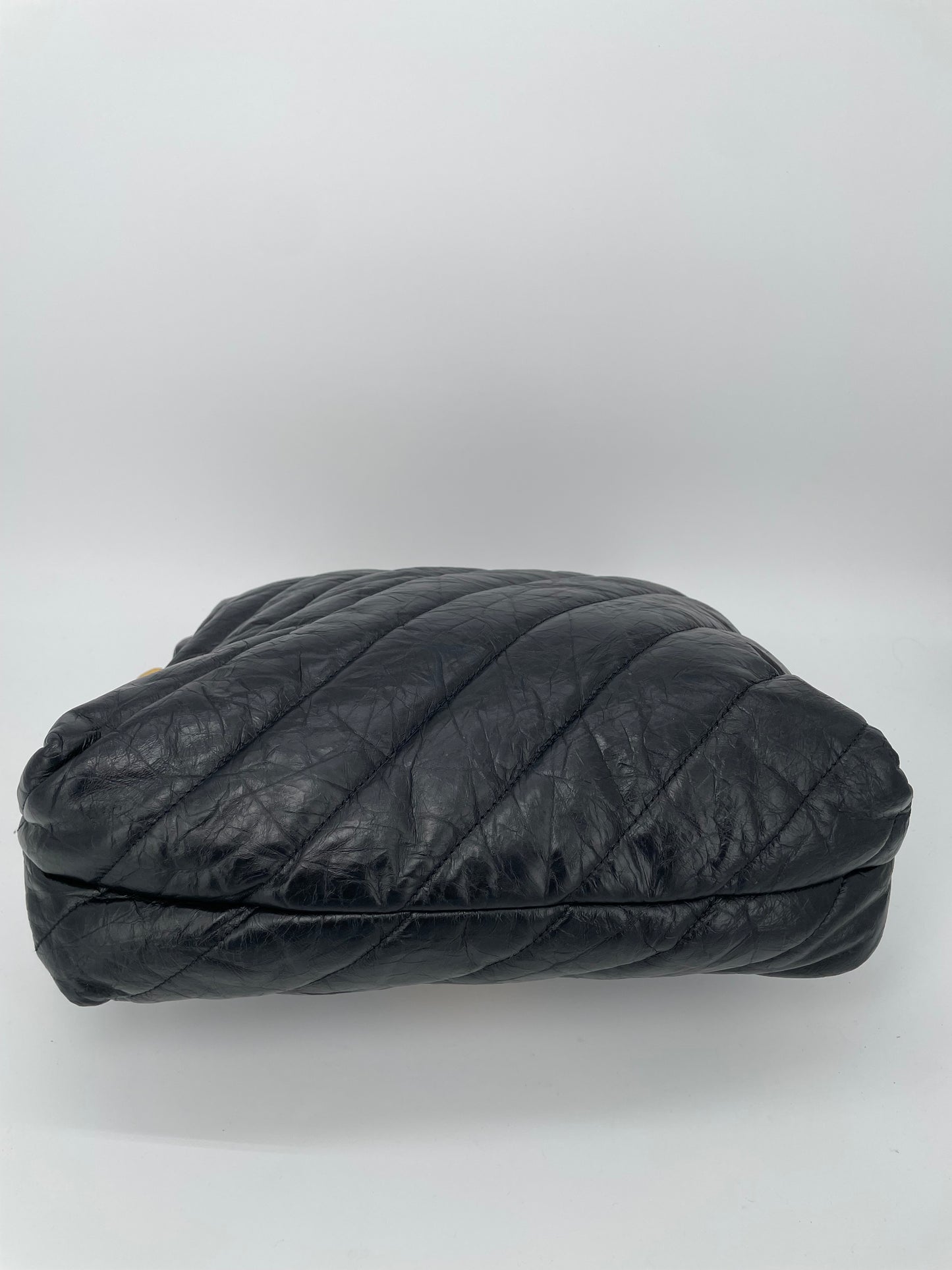 Preloved Balenciaga Quilted Crush Shoulder Bag, Medium