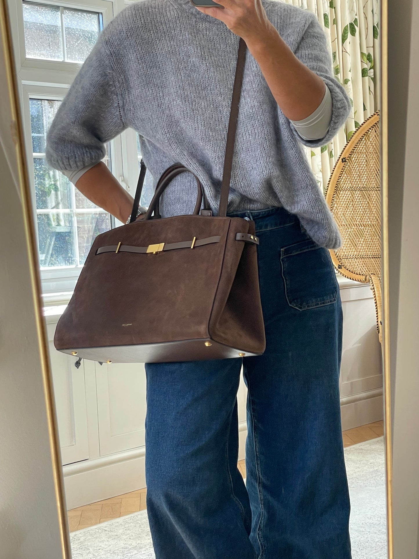 Preloved DeMellier Hudson Tote Bag with Long Strap, Large
