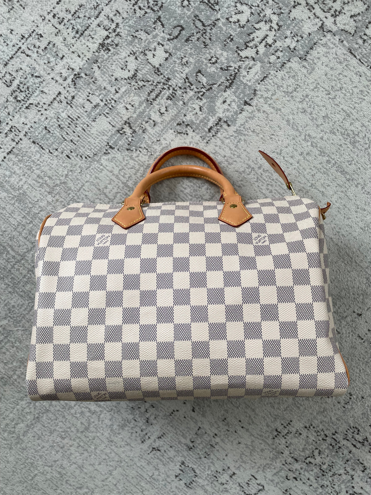 Preloved Louis Vuitton Damier Azur Speedy 30 Boston Bag