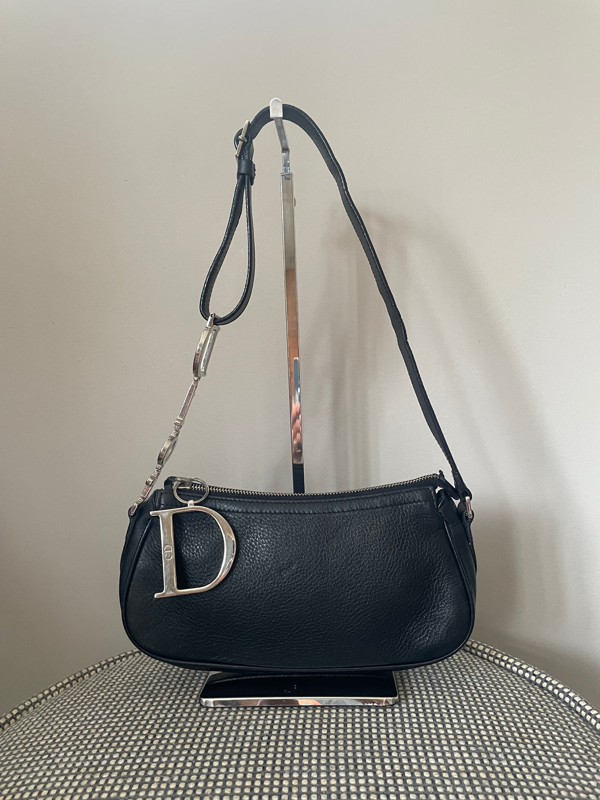 Preloved Christian Dior D-Charm Pochette Shoulder Bag