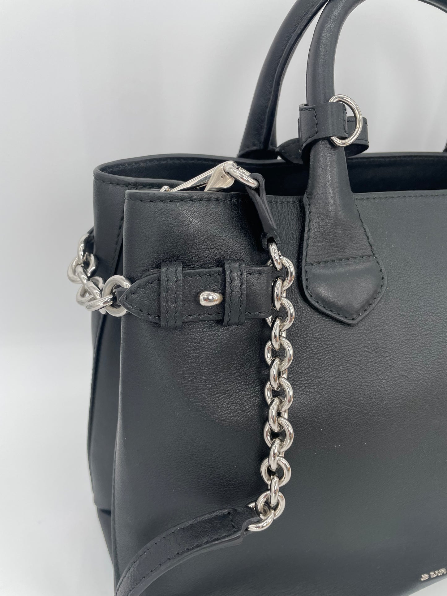 Preloved Burberry Banner Two Way Tote Bag, Medium