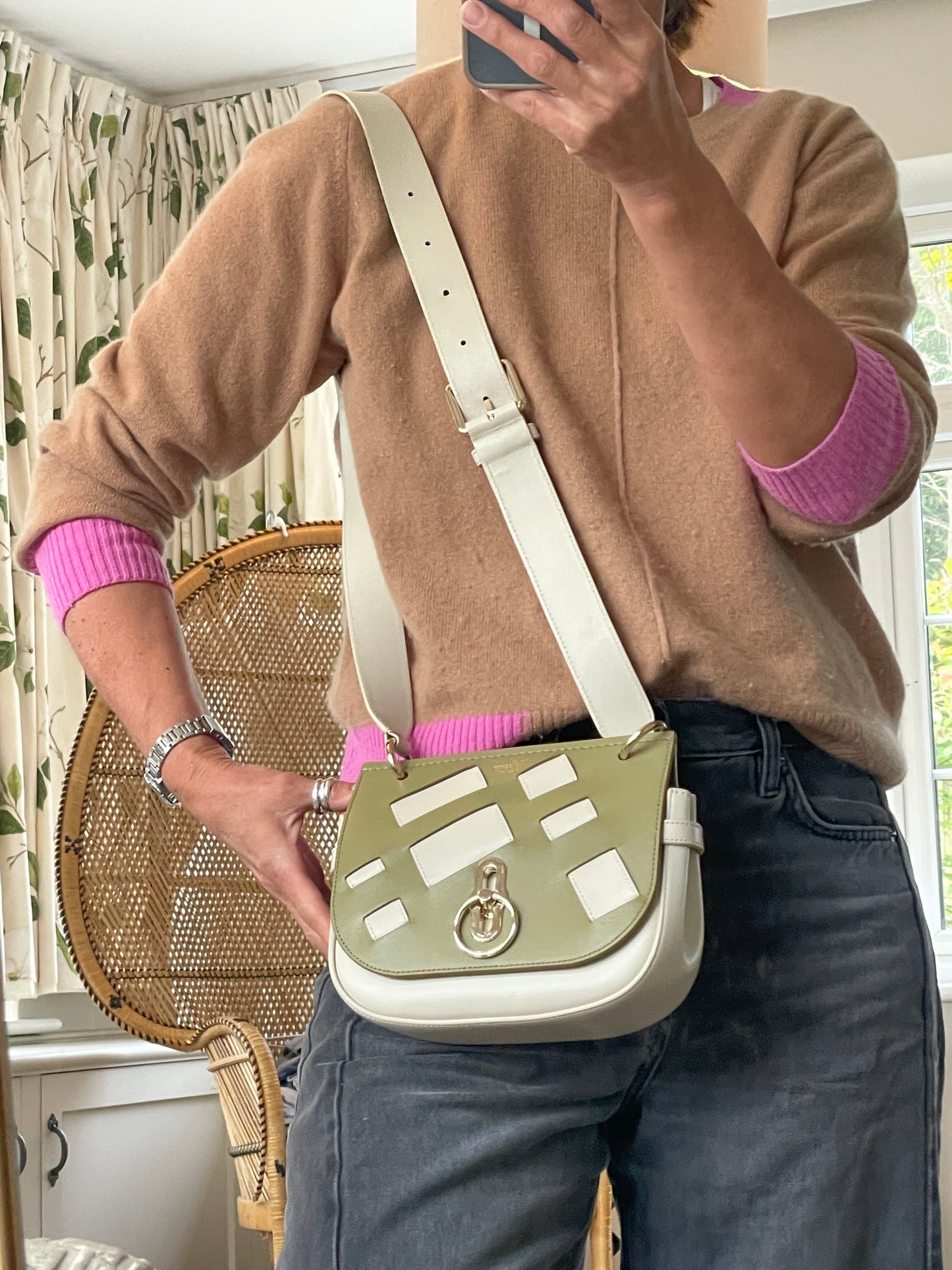 Preloved Mulberry Amberley Satchel Bag, Small