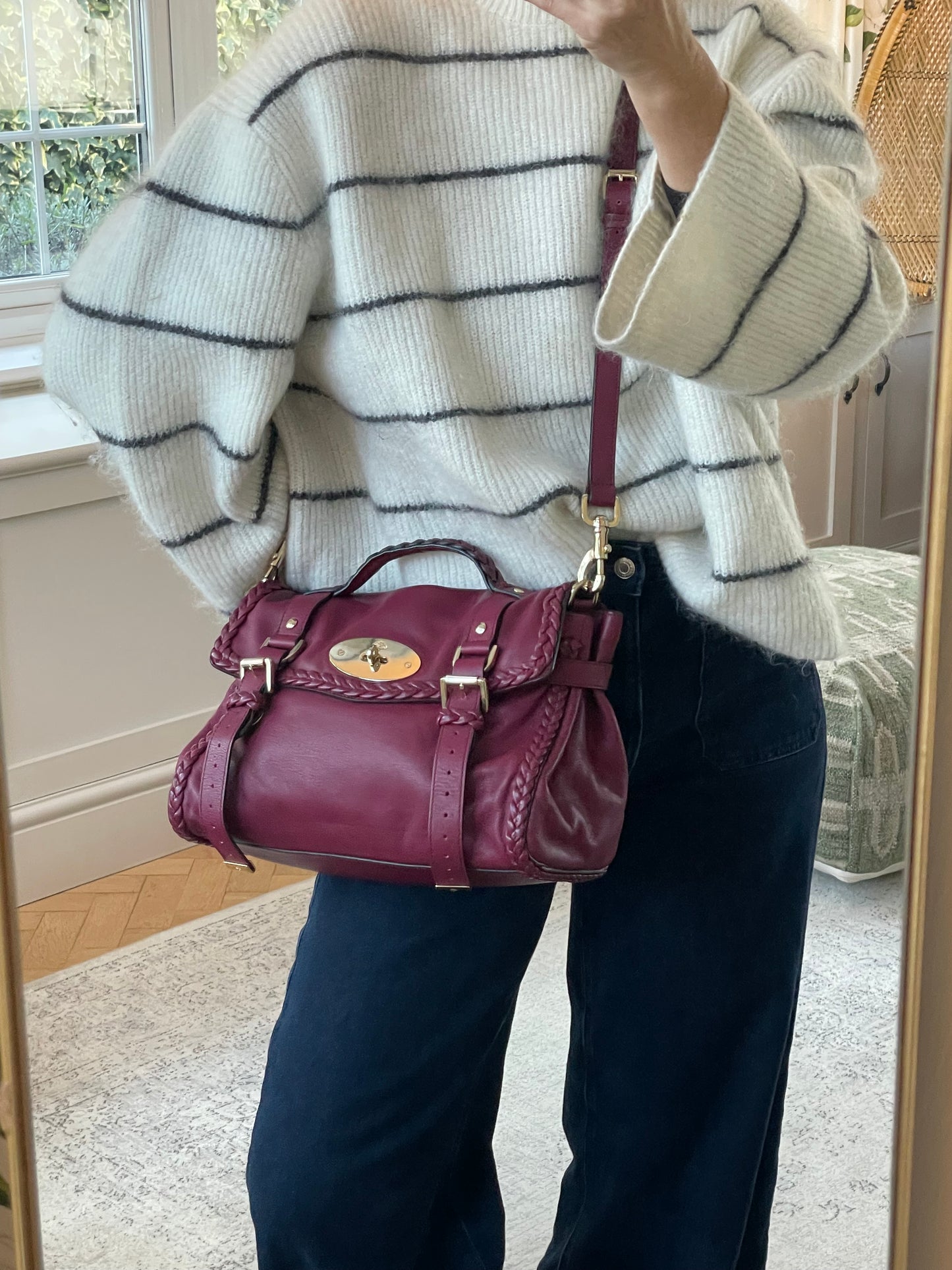 Preloved Mulberry Alexa Satchel Bag, Regular