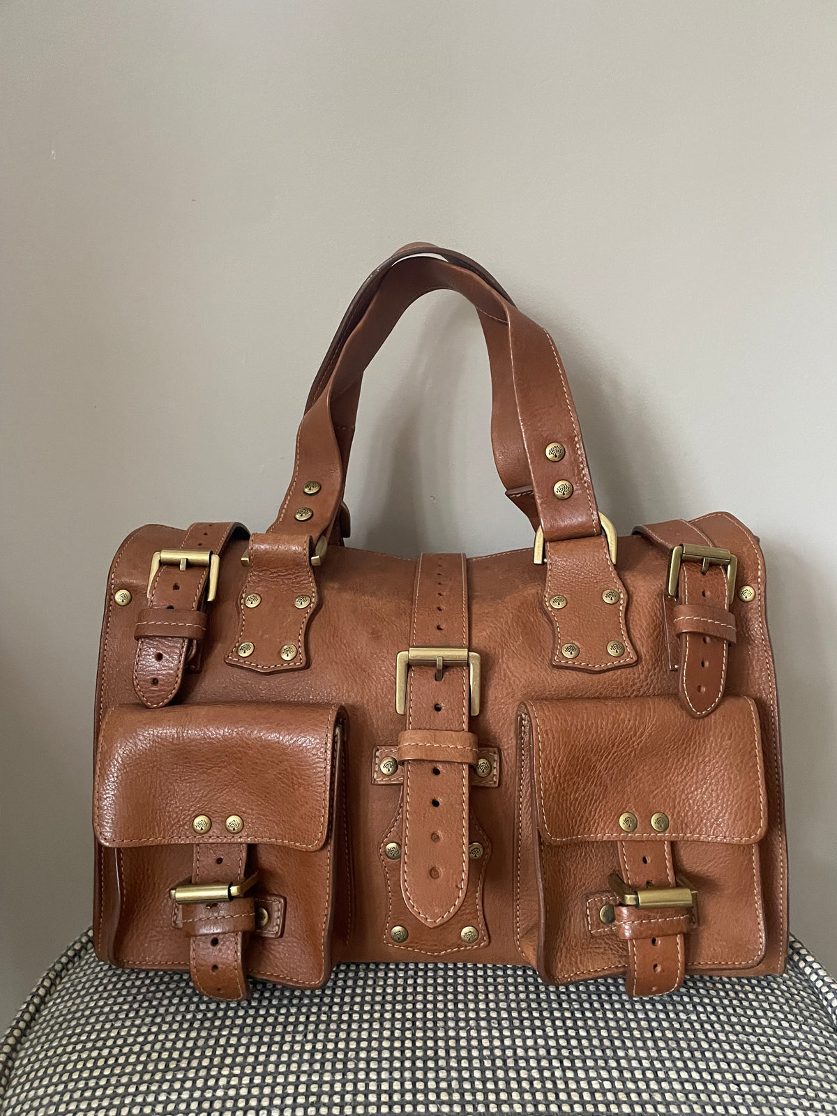 Preloved Mulberry Vintage Roxanne Satchel Shoulder Bag, Medium