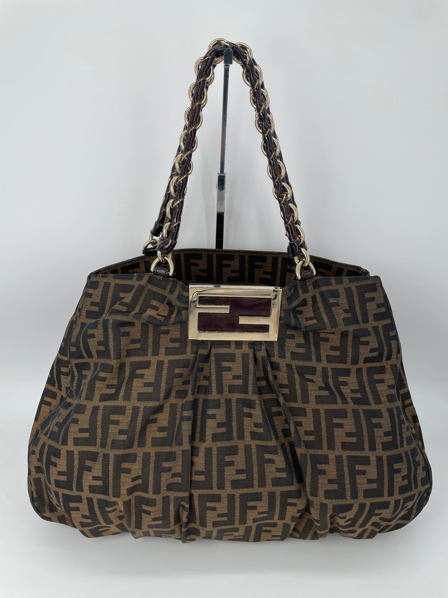 Preloved Fendi Zucca Mia Tote Bag, Large