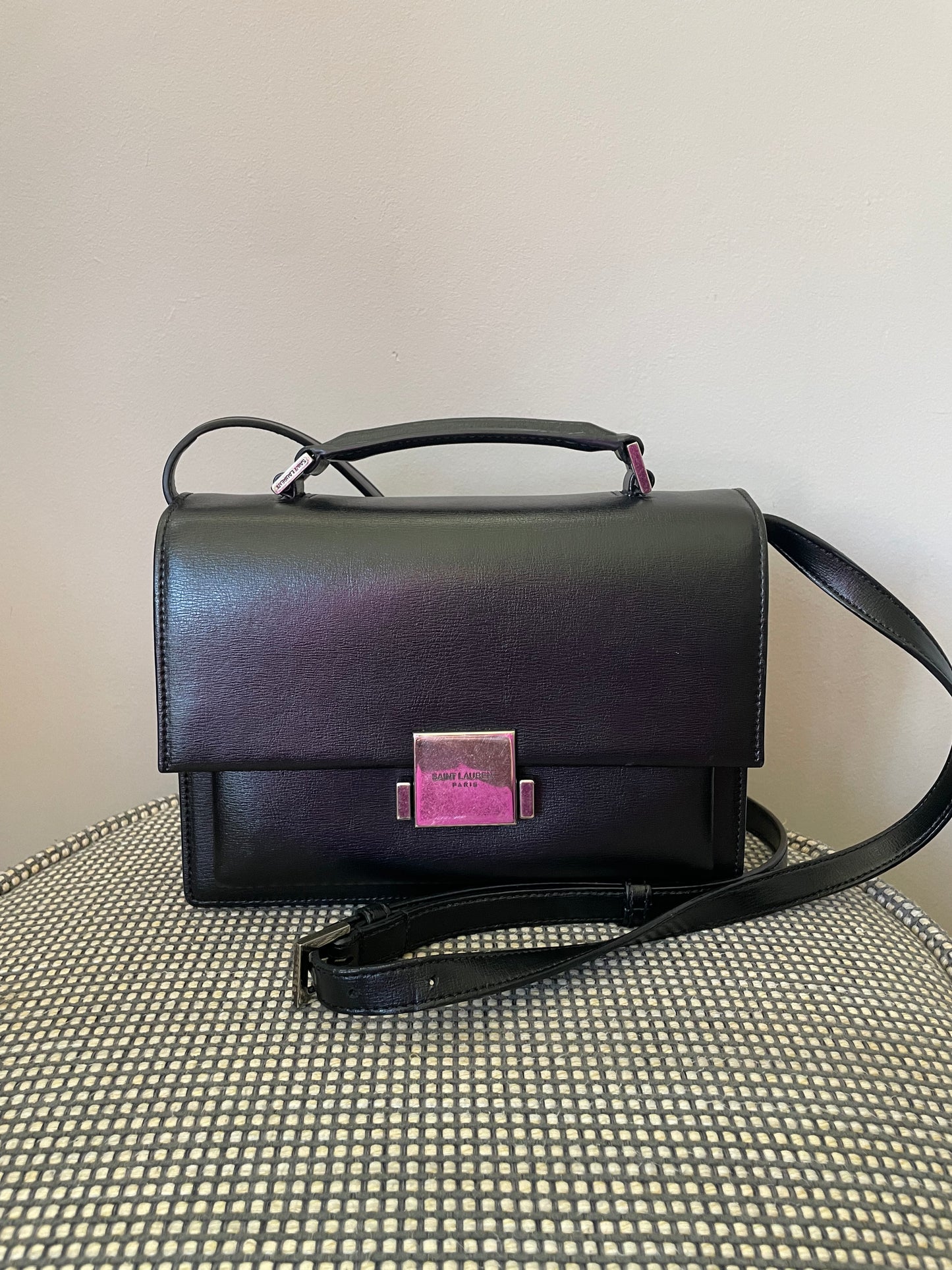 Preloved Saint Laurent Bellechasse Satchel Bag with Long Strap
