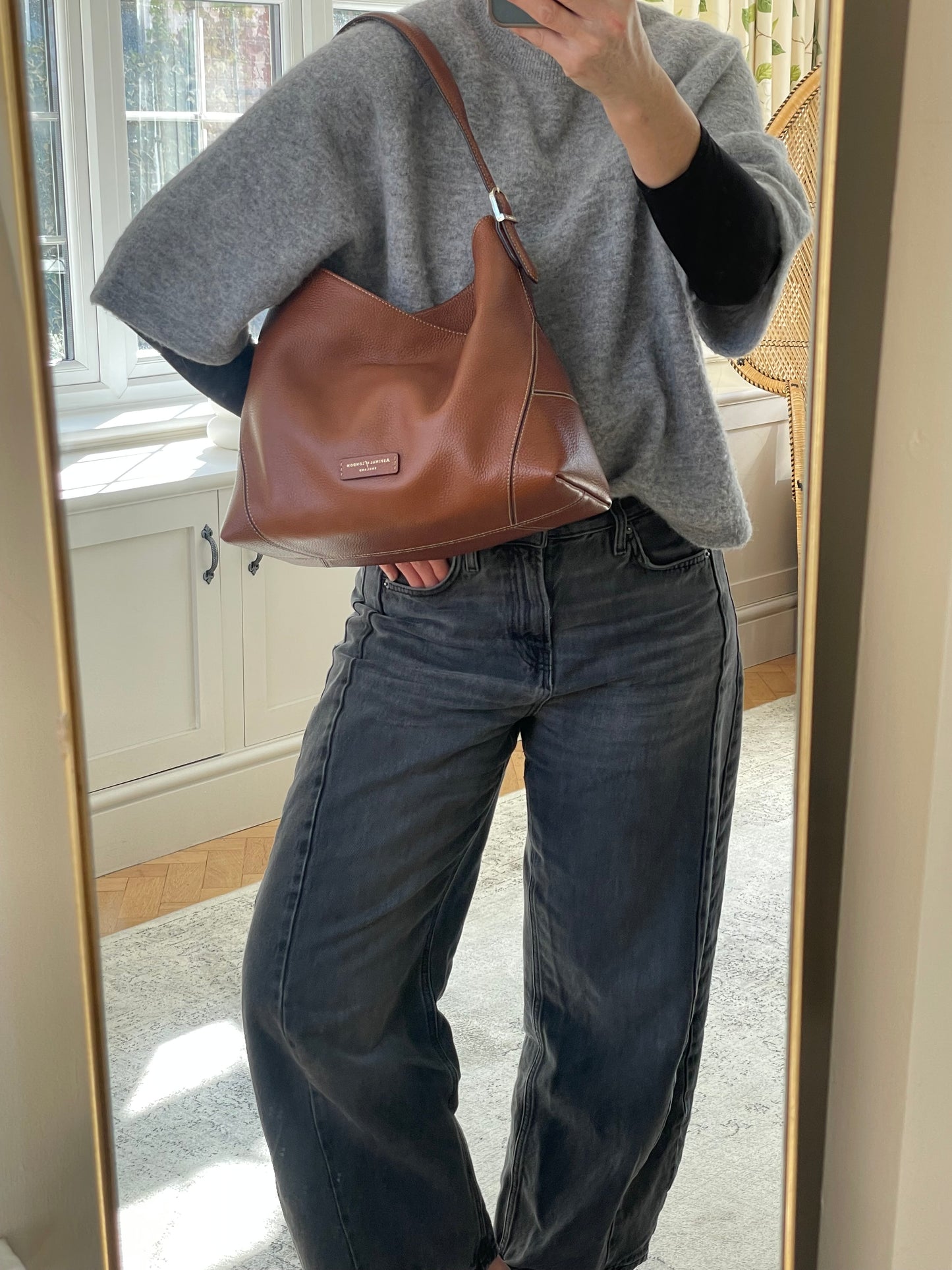 Preloved Aspinal of London Hobo Bag