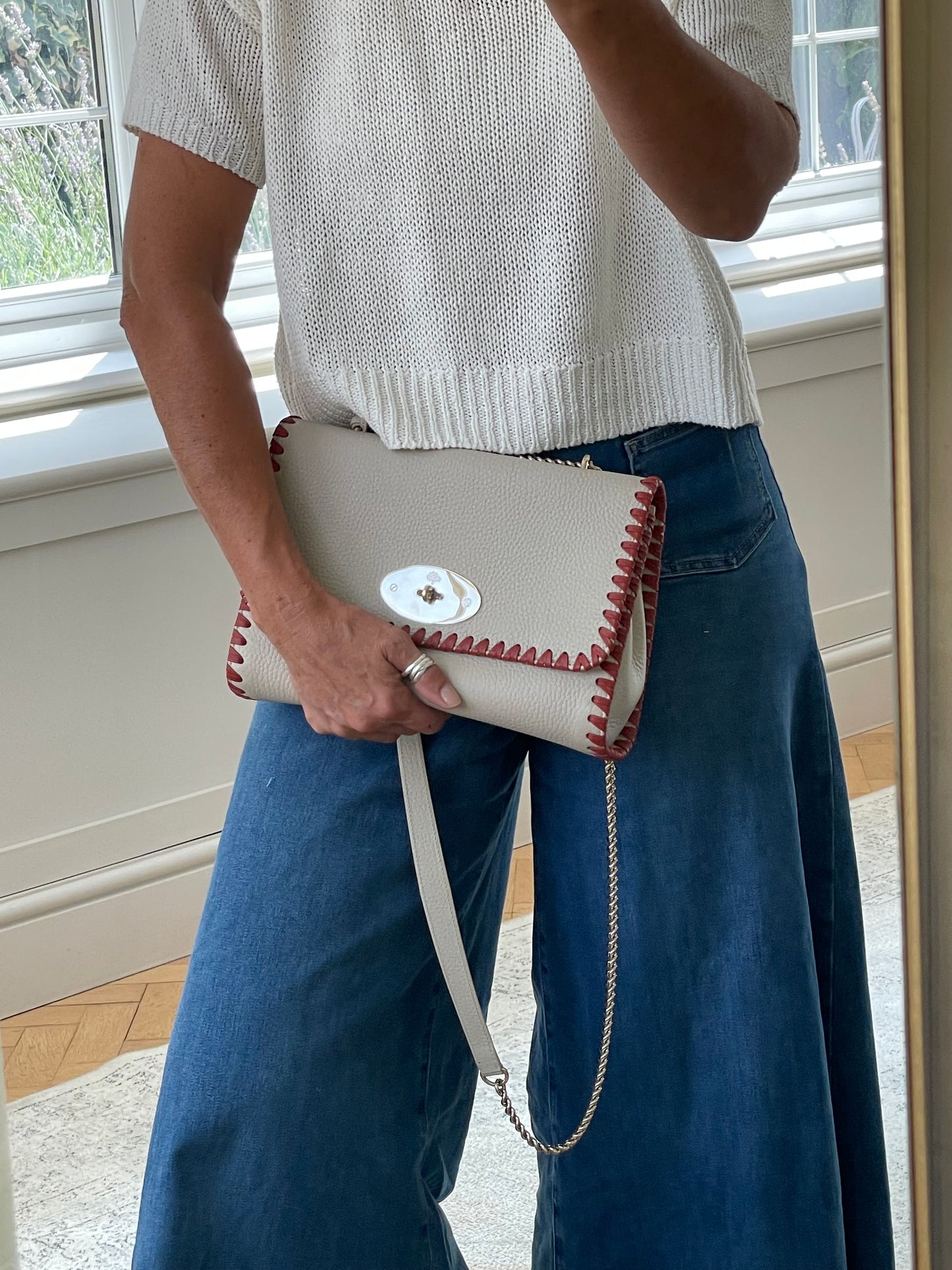Preloved Mulberry Lily Shoulder Bag, Medium