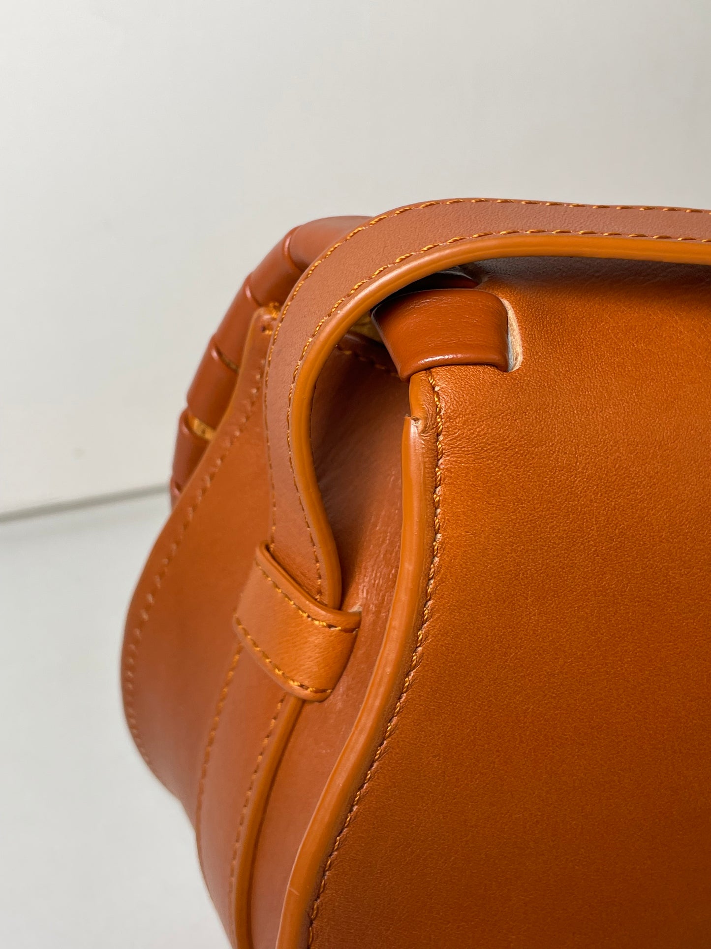 Preloved Chloe Marcie Oversized Stitched Crossbody Bag, Small