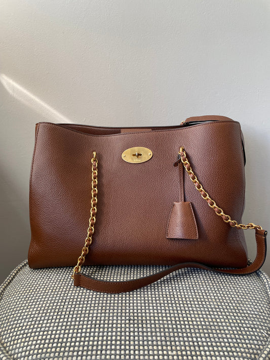 Preloved Mulberry Lily Chain Tote Bag