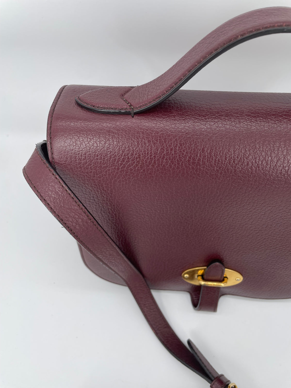 Preloved Mulberry Tenby Satchel Bag, Large