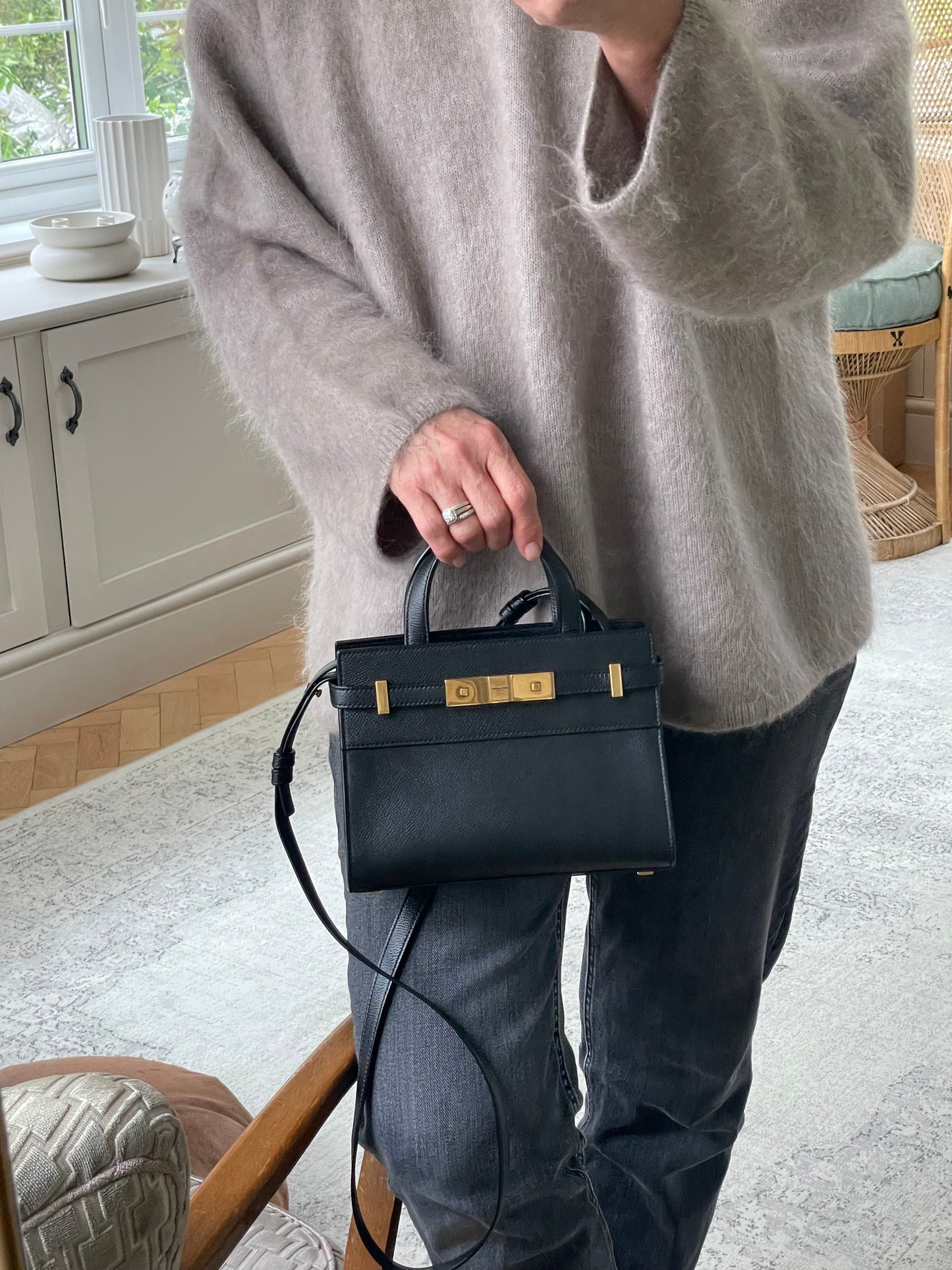 Preloved Saint Laurent Manhattan Tote Bag, Nano