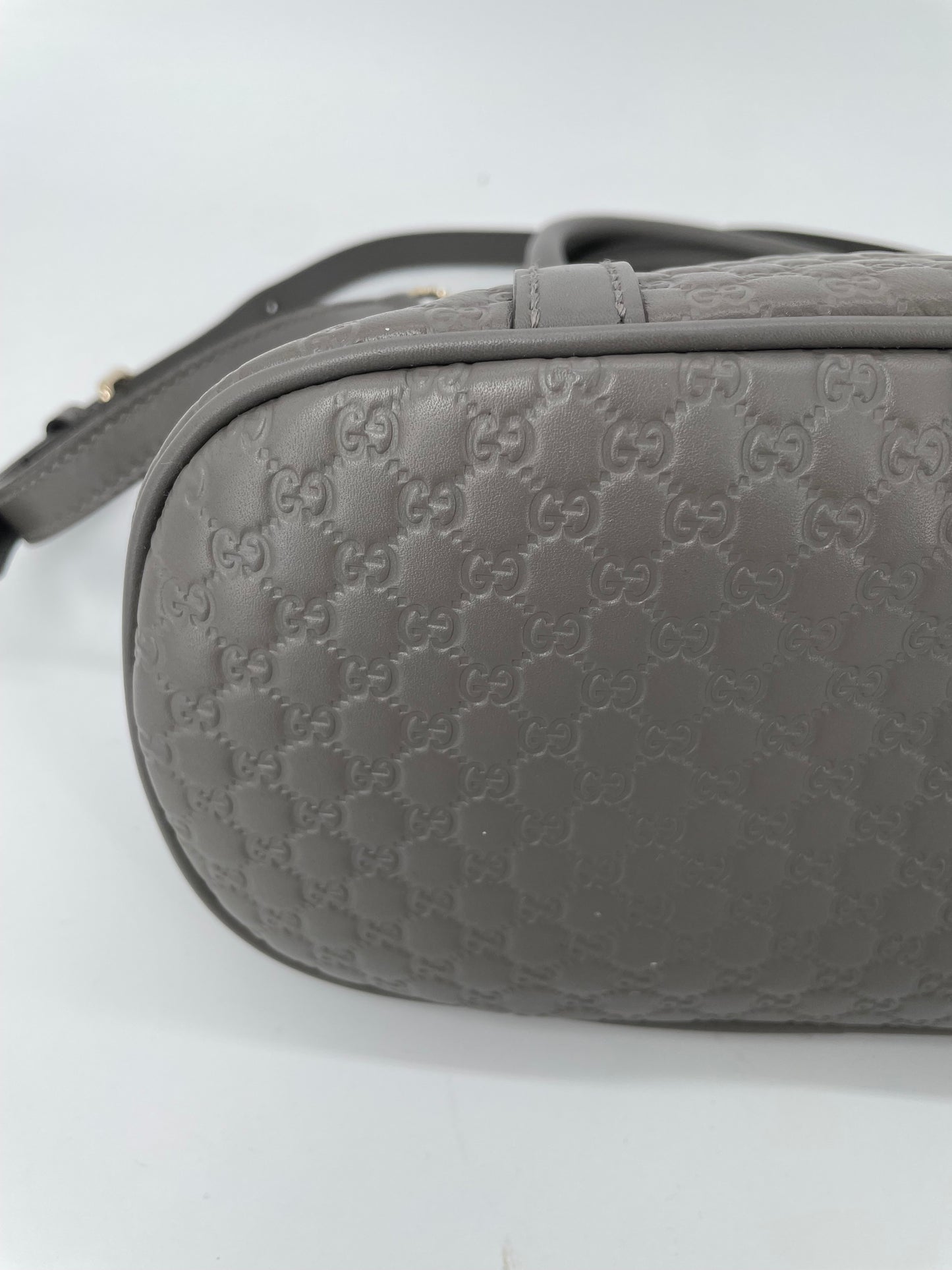Preloved Gucci Guccissima Dome Shoulder Bag, Mini