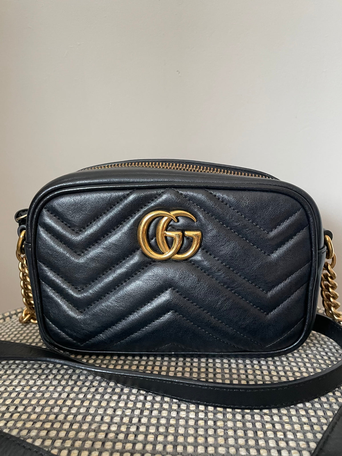 Preloved Gucci Marmont Crossbody Camera Bag, Mini