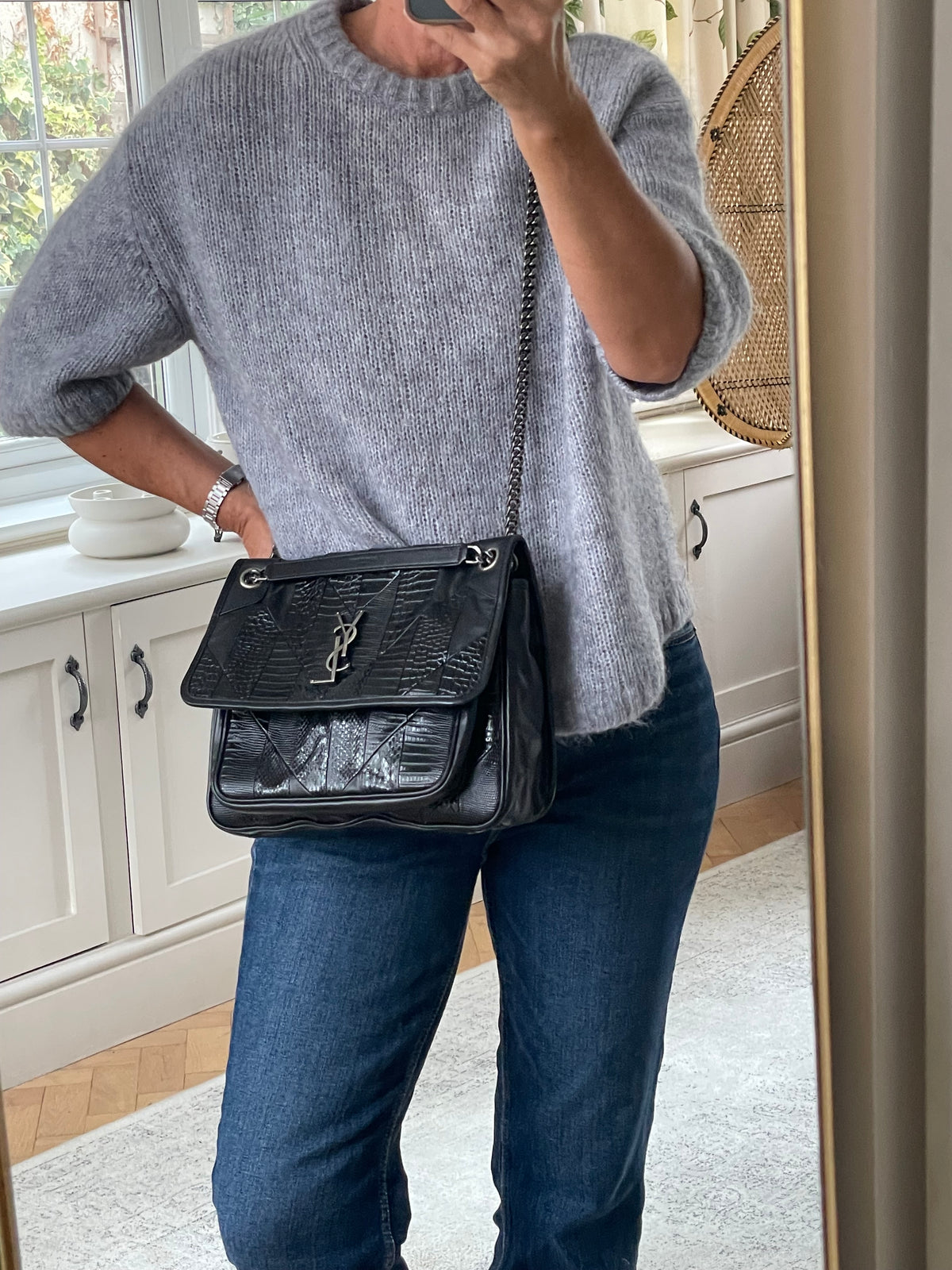 Preloved Saint Laurent Niki Shoulder Bag, Medium
