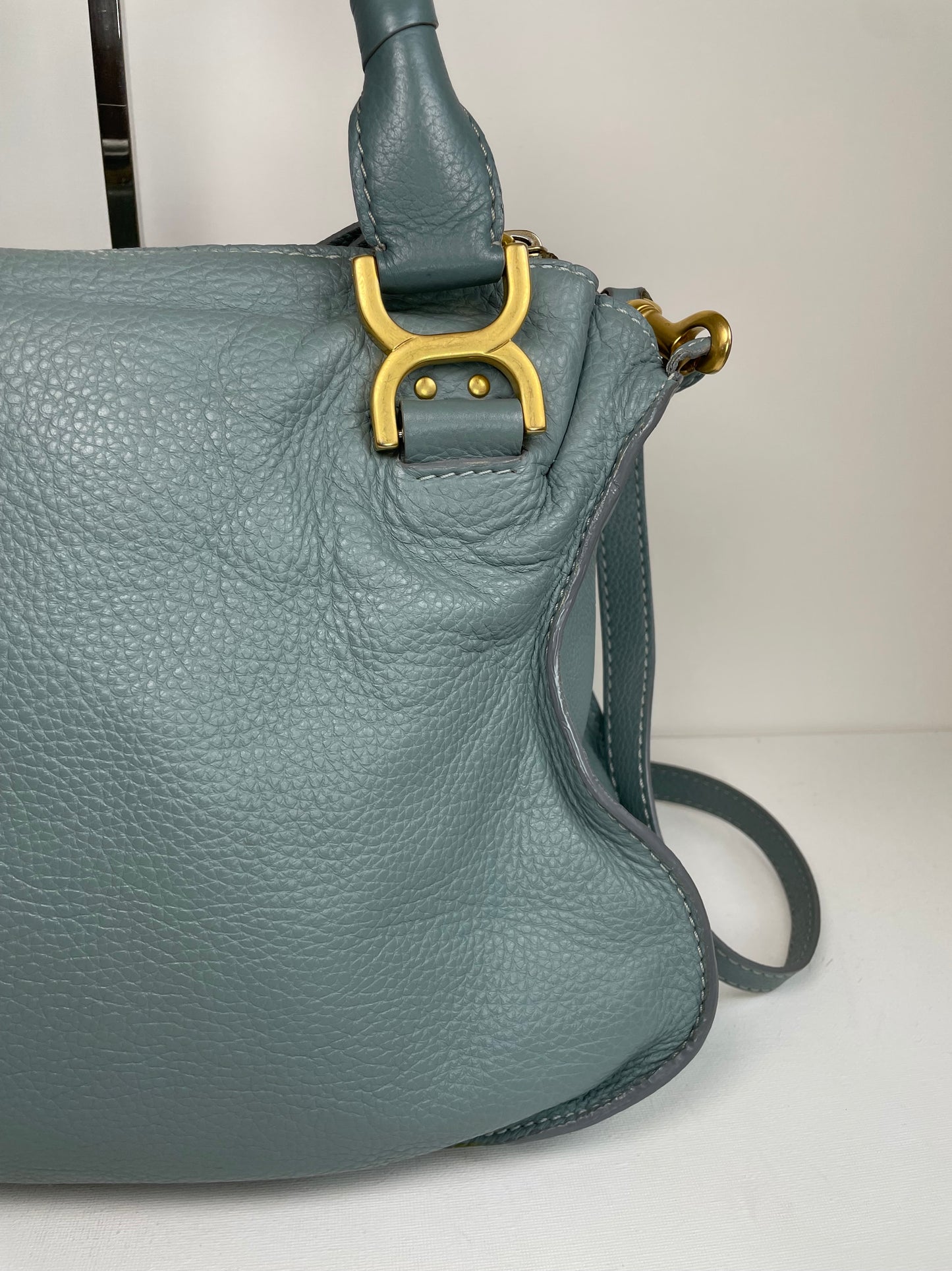 Preloved Chloe Marcie Satchel Bag with long strap, Medium