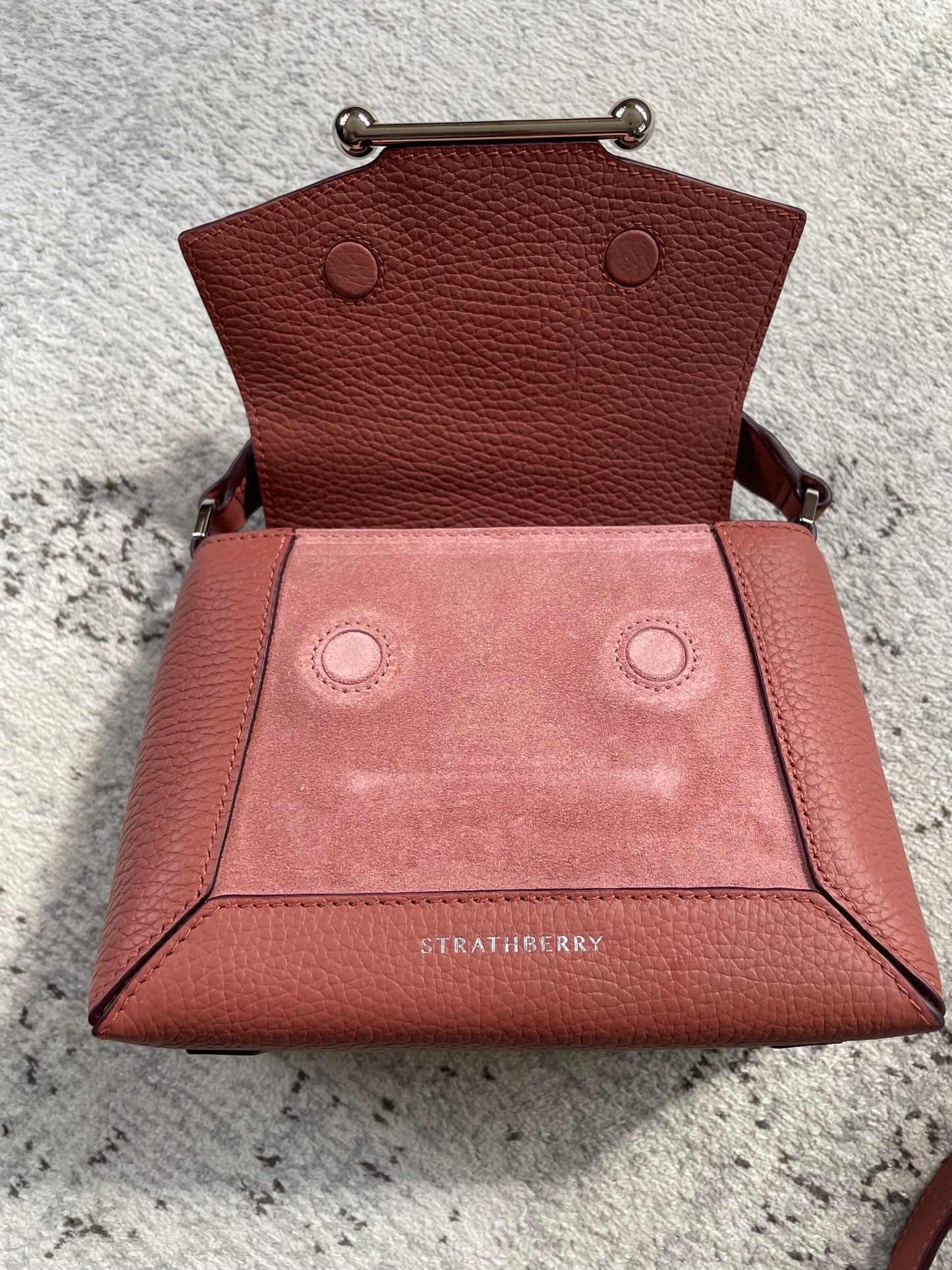 Preloved Strathberry Mosaic Nano Crossbody Bag