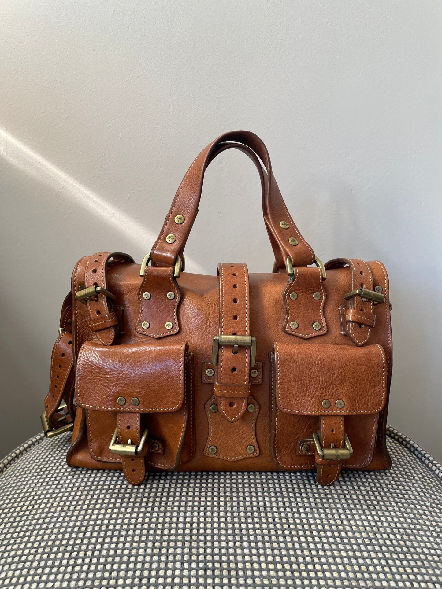 Preloved Mulberry Vintage Roxanne Satchel Shoulder Bag, Small