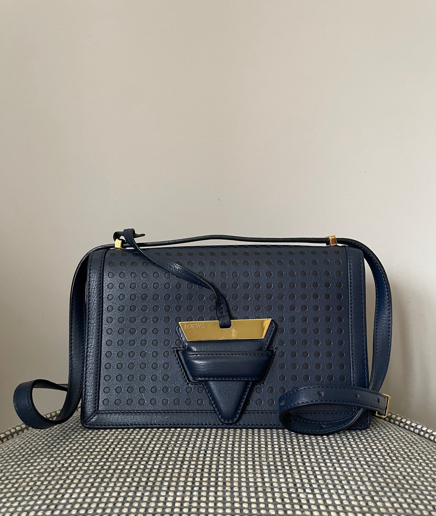 Preloved Loewe Barcelona Crossbody Bag, Medium