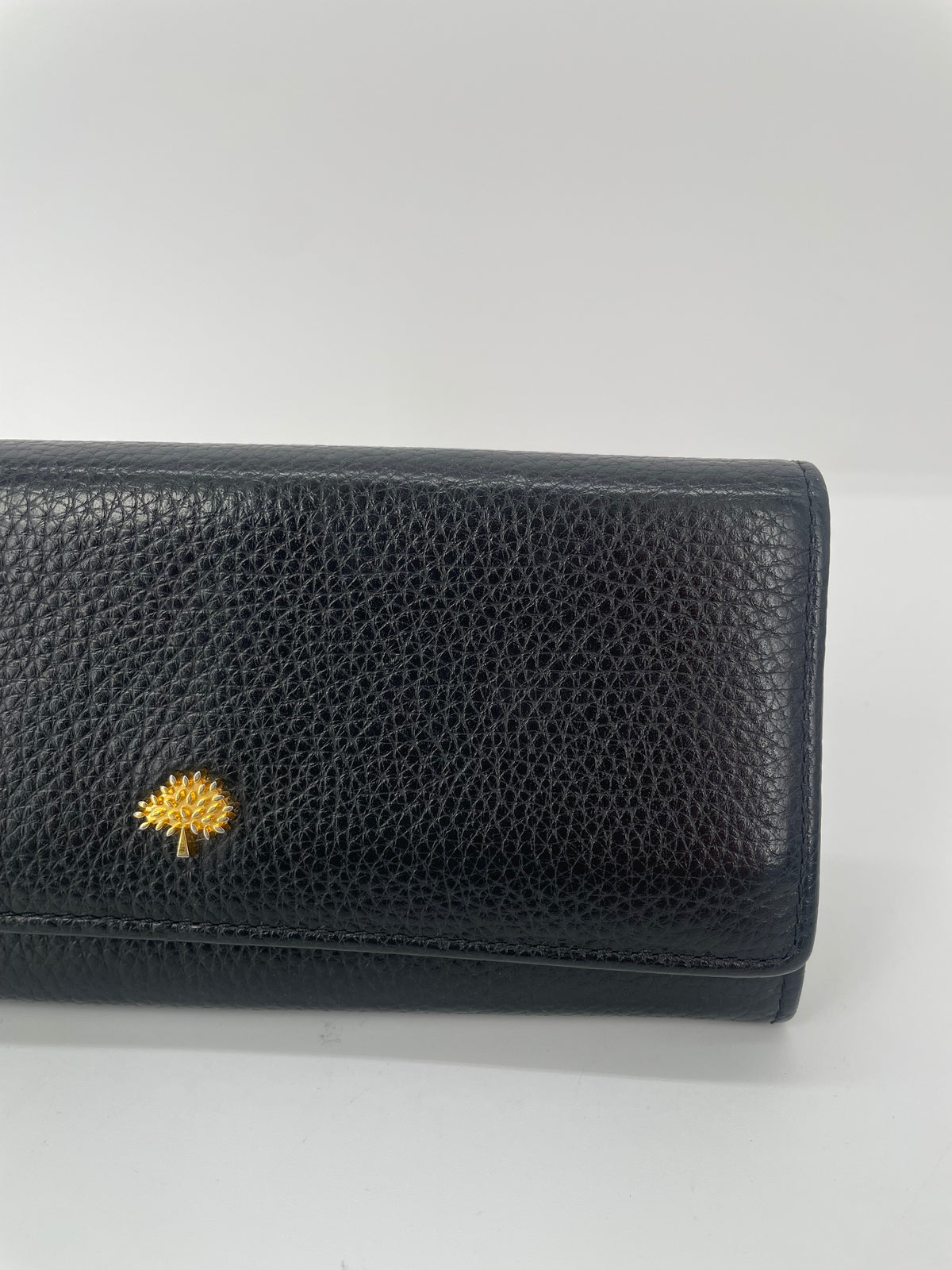Preloved Mulberry Continental Tree Classic Grain Wallet
