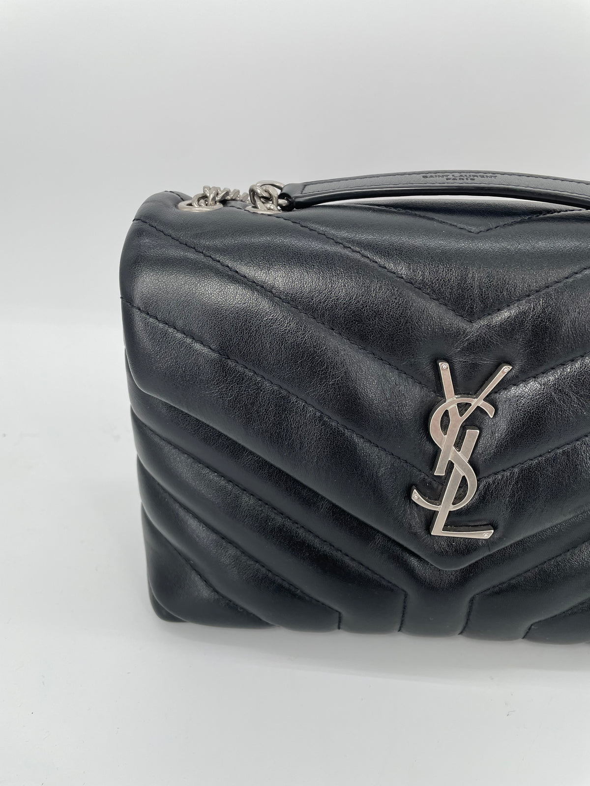 Preloved Yves Saint Laurent  ‘Y’ Quilted Lou Lou Shoulder  Bag, Small