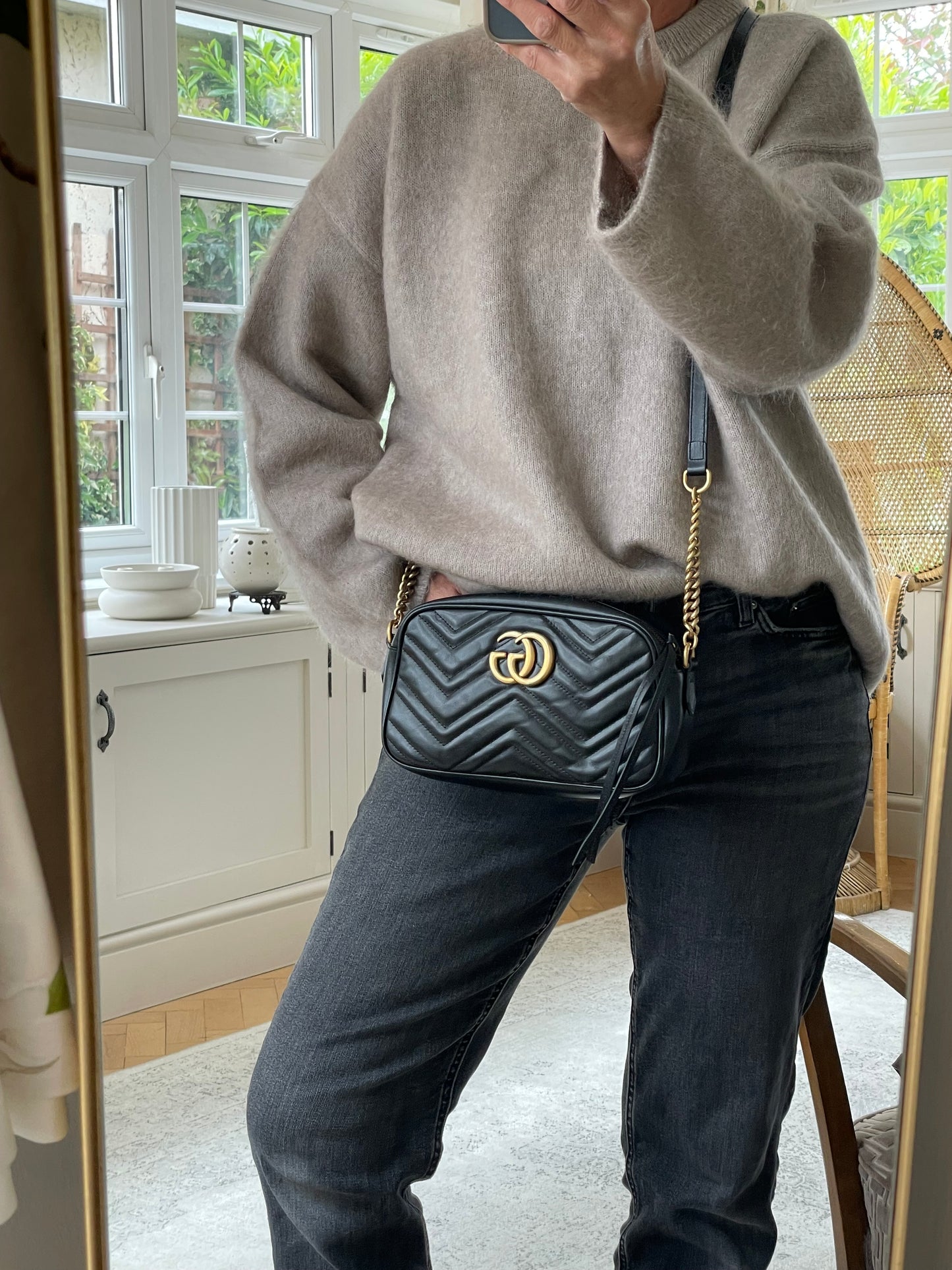 Preloved Gucci Marmont Shoulder Bag, Small