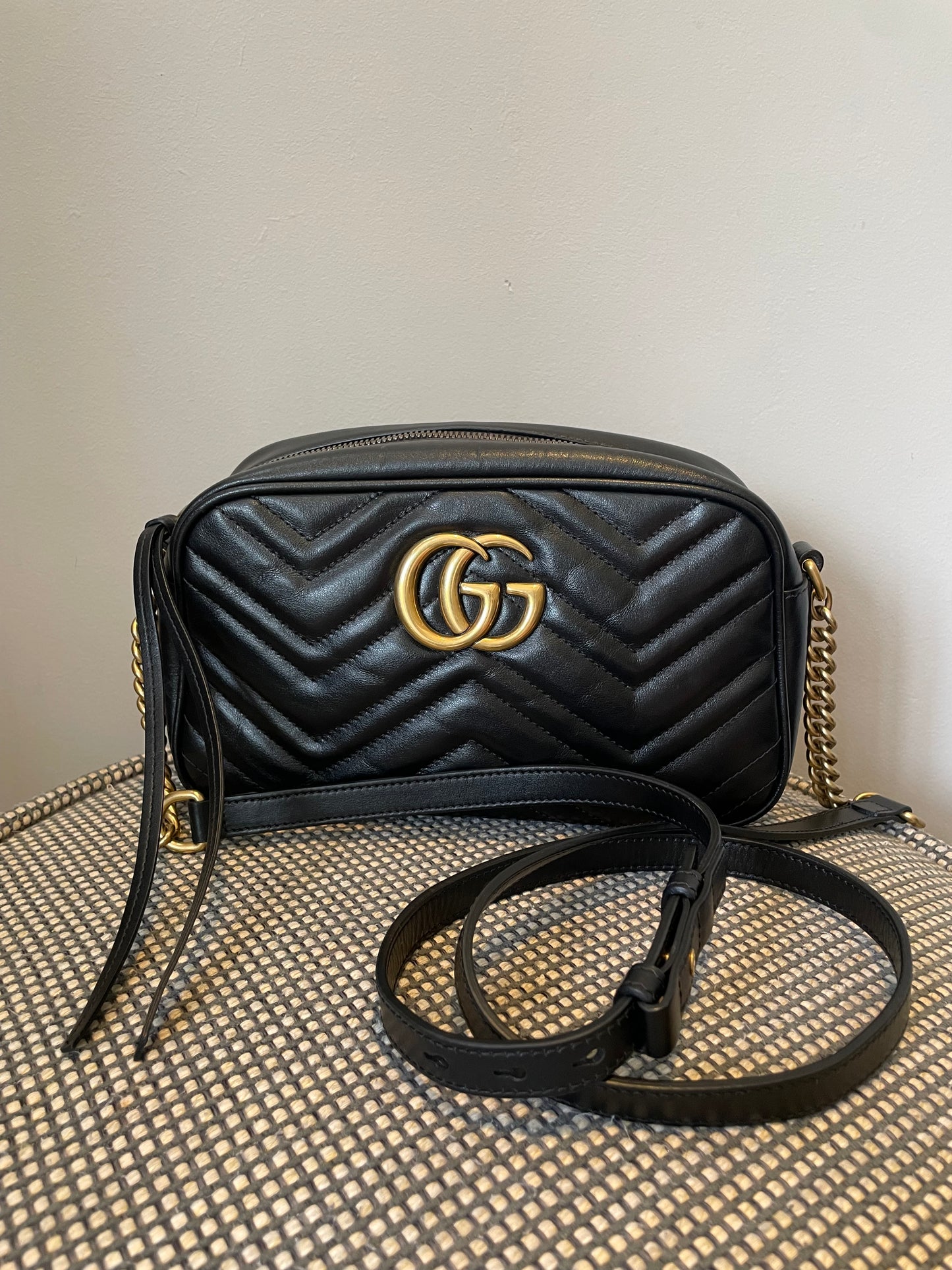 Preloved Gucci Marmont Shoulder Bag, Small
