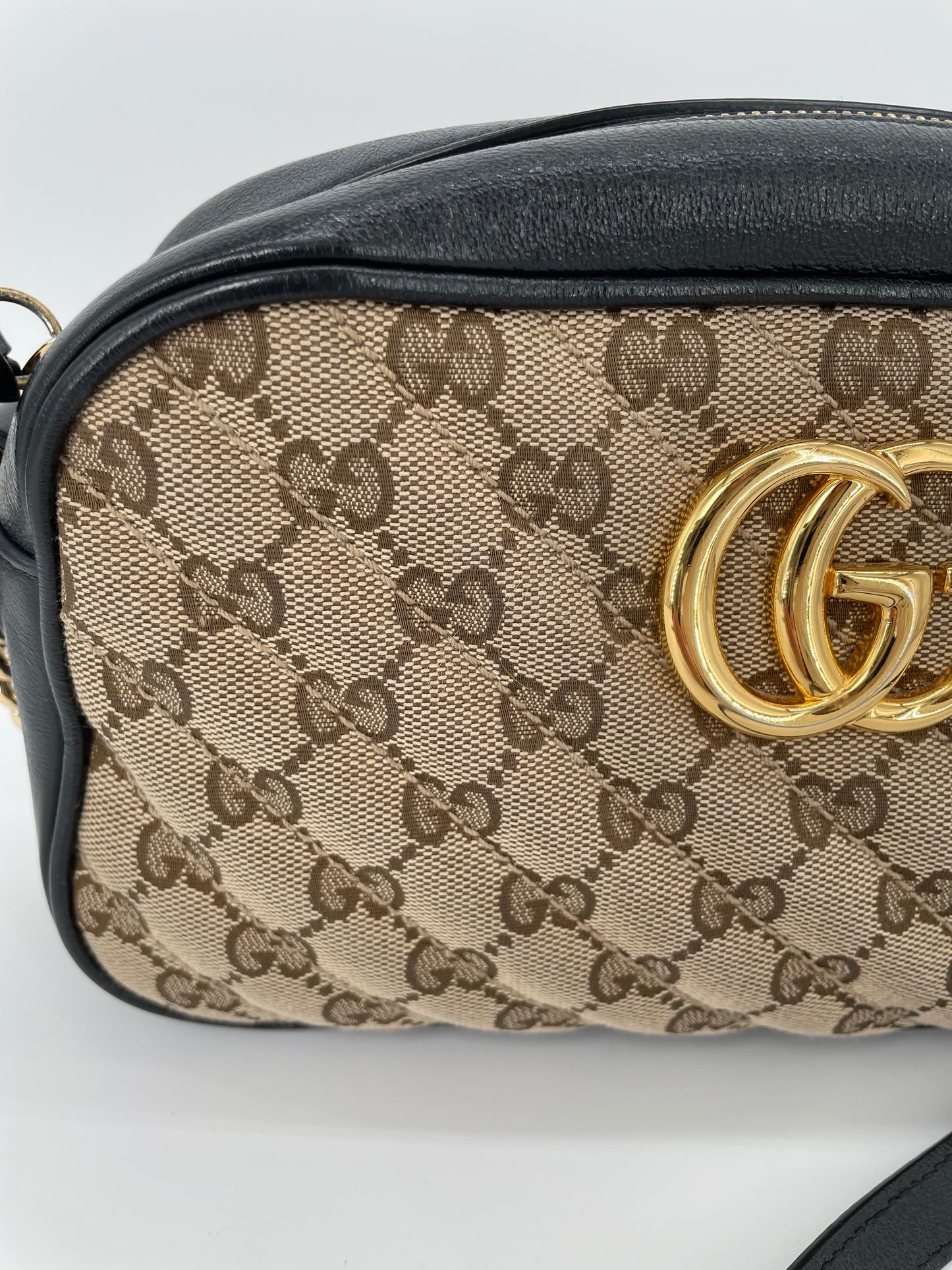 Preloved Gucci Matelasse Diagonal GG Marmont Bag, Small
