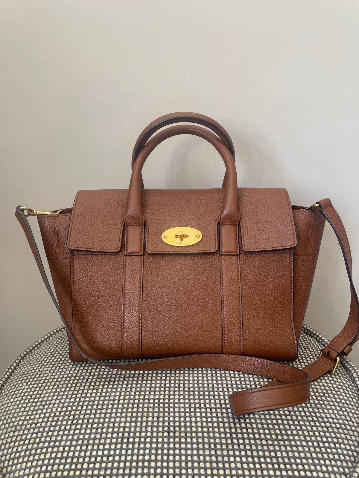 Preloved Mulberry Bayswater Satchel Bag, Small