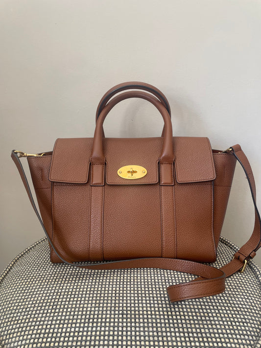 Preloved Mulberry Bayswater Satchel Bag, Small