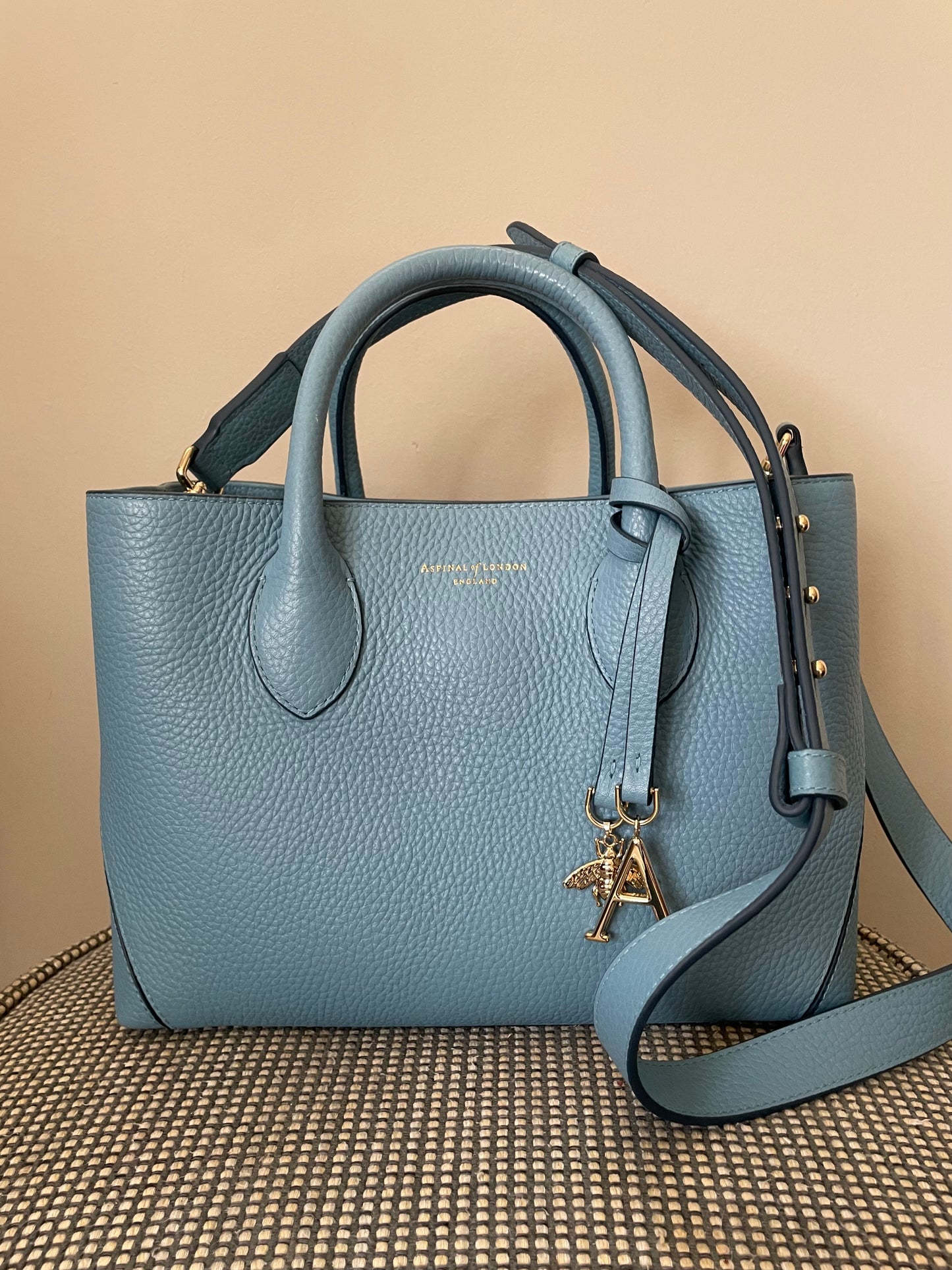 Preloved Aspinal of London Midi Tote Bag