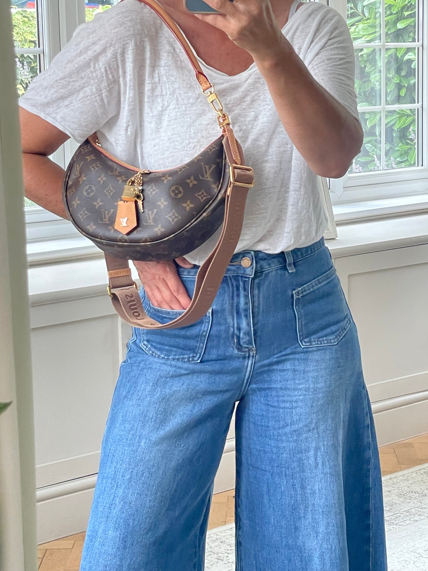 Preloved Louis Vuitton Looping Monogram Two Way Bag