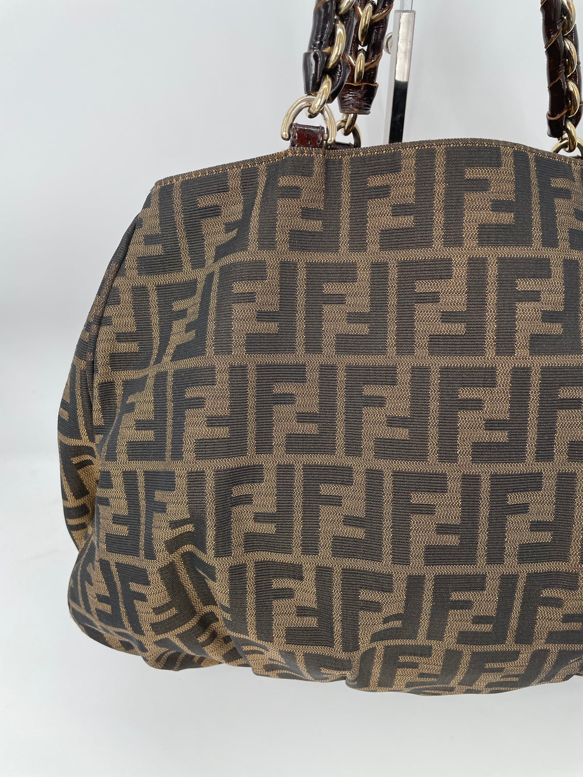 Preloved Fendi Zucca Mia Tote Bag, Large
