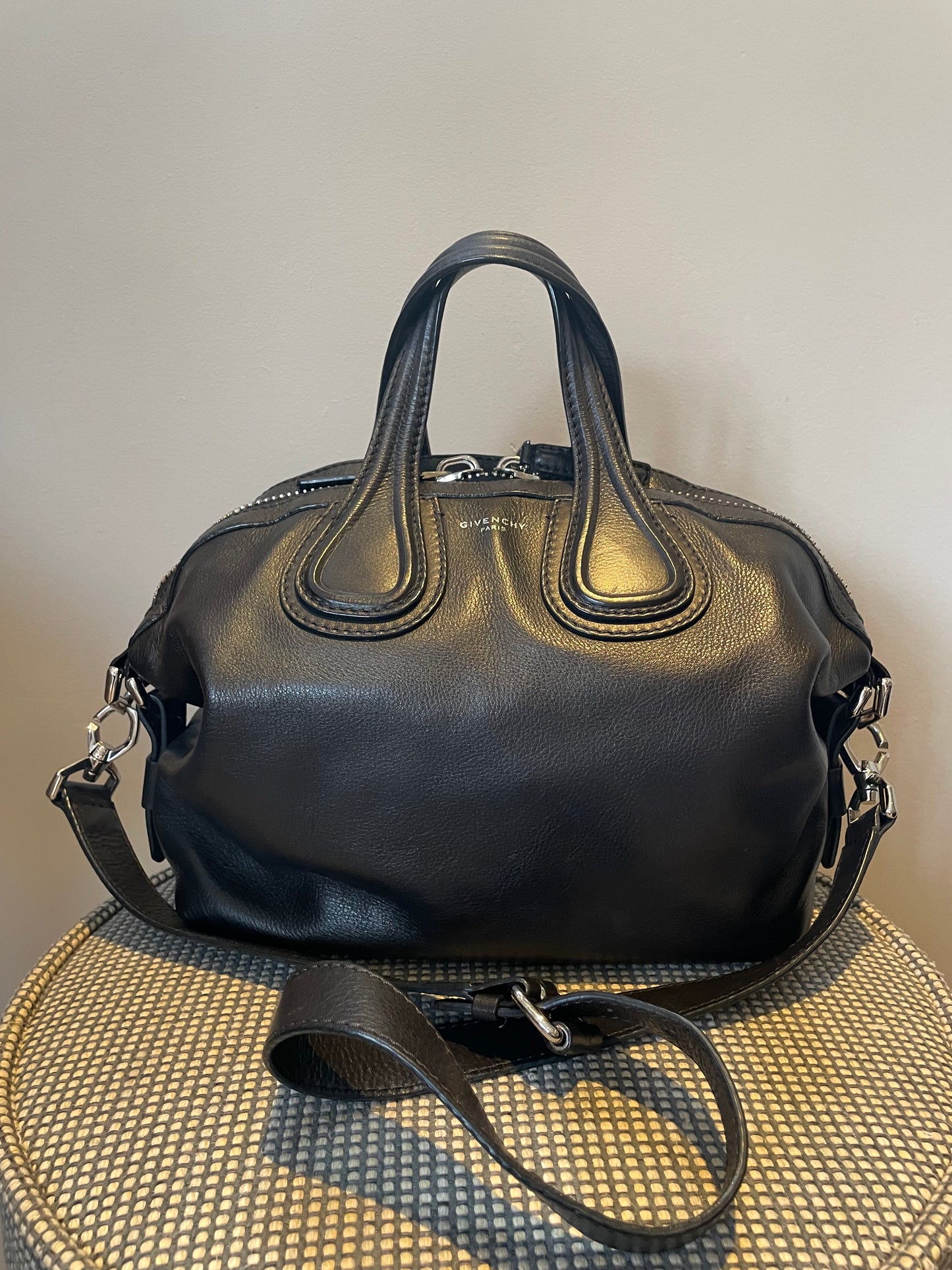 Preloved Givenchy Nightingale Shoulder Tote Bag, Small