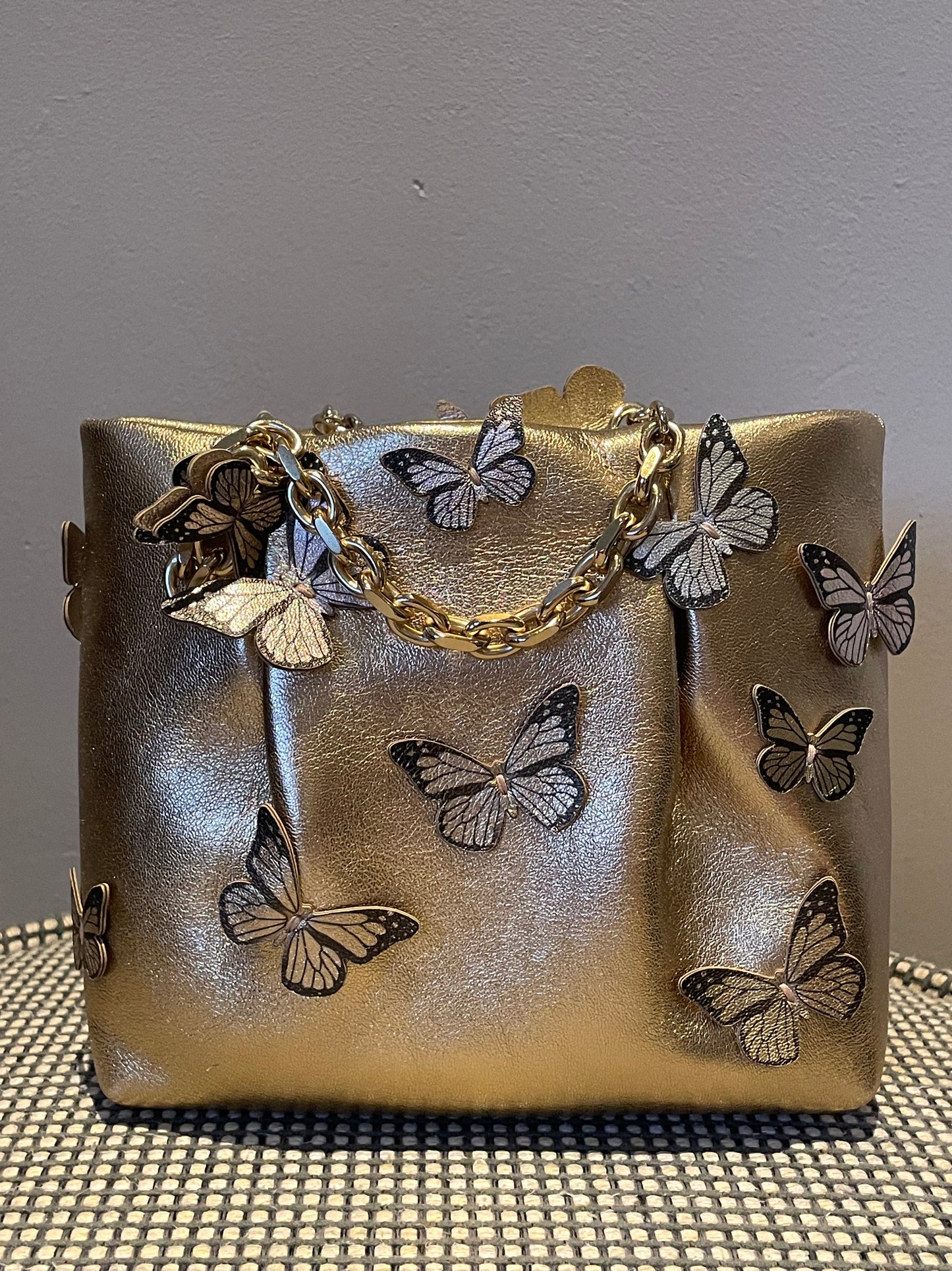 Preloved Aquazzura Papillion Tote Bag, Mini