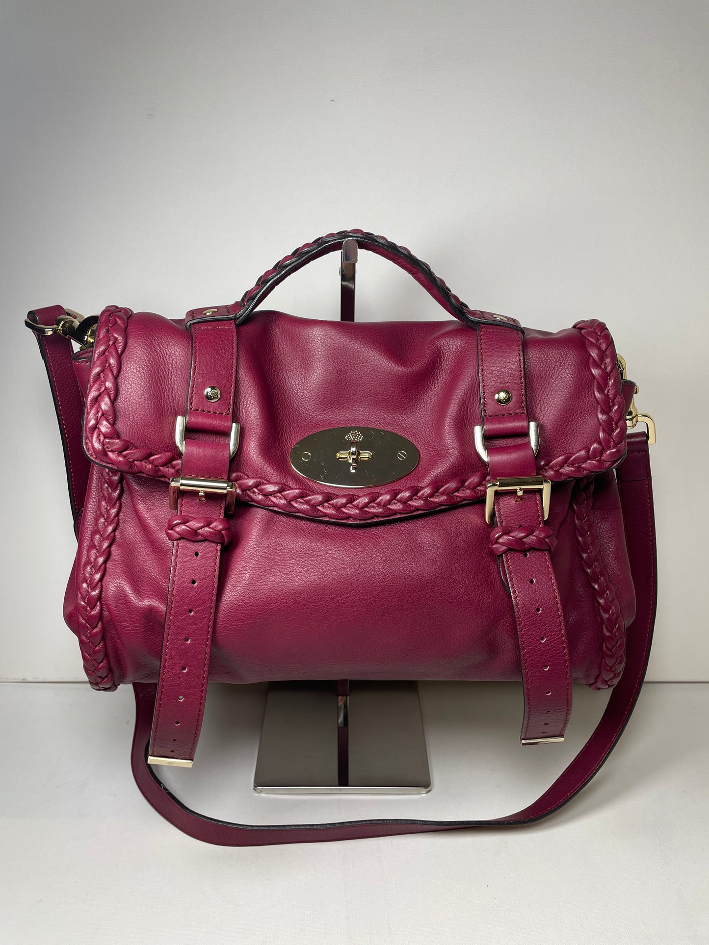 Preloved Mulberry Alexa Satchel Bag, Regular