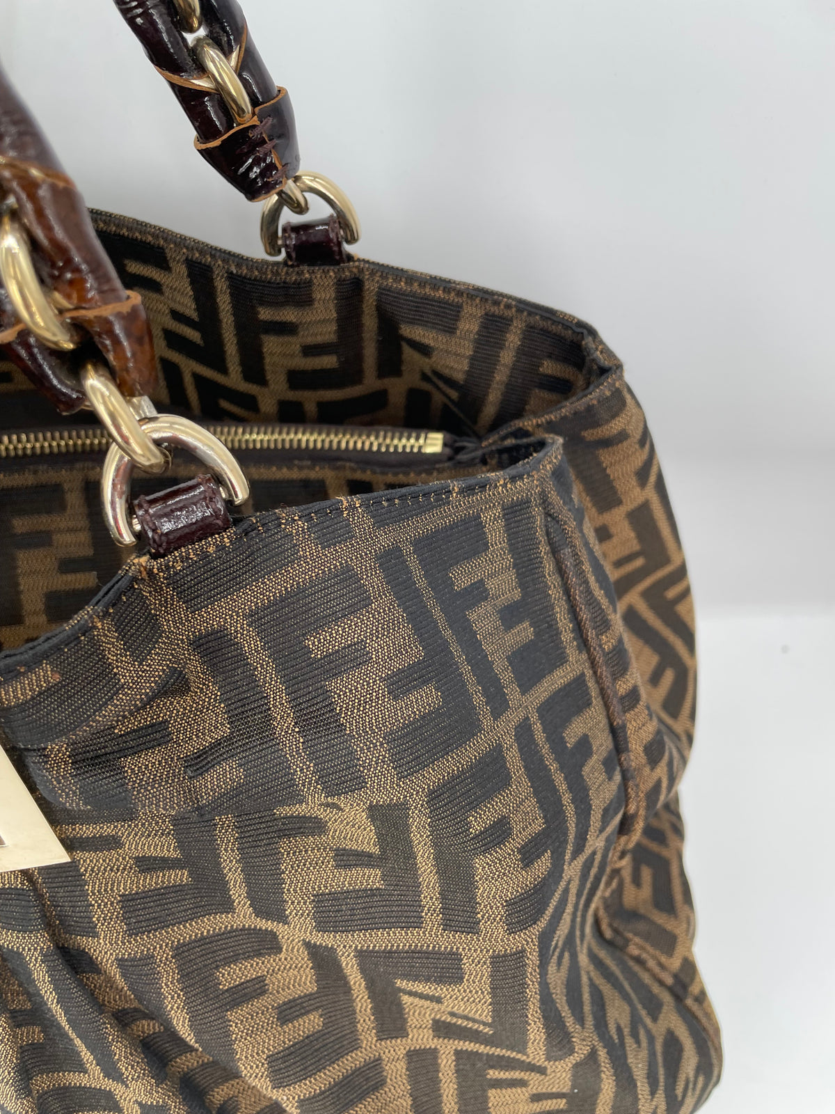 Preloved Fendi Zucca Mia Tote Bag, Large