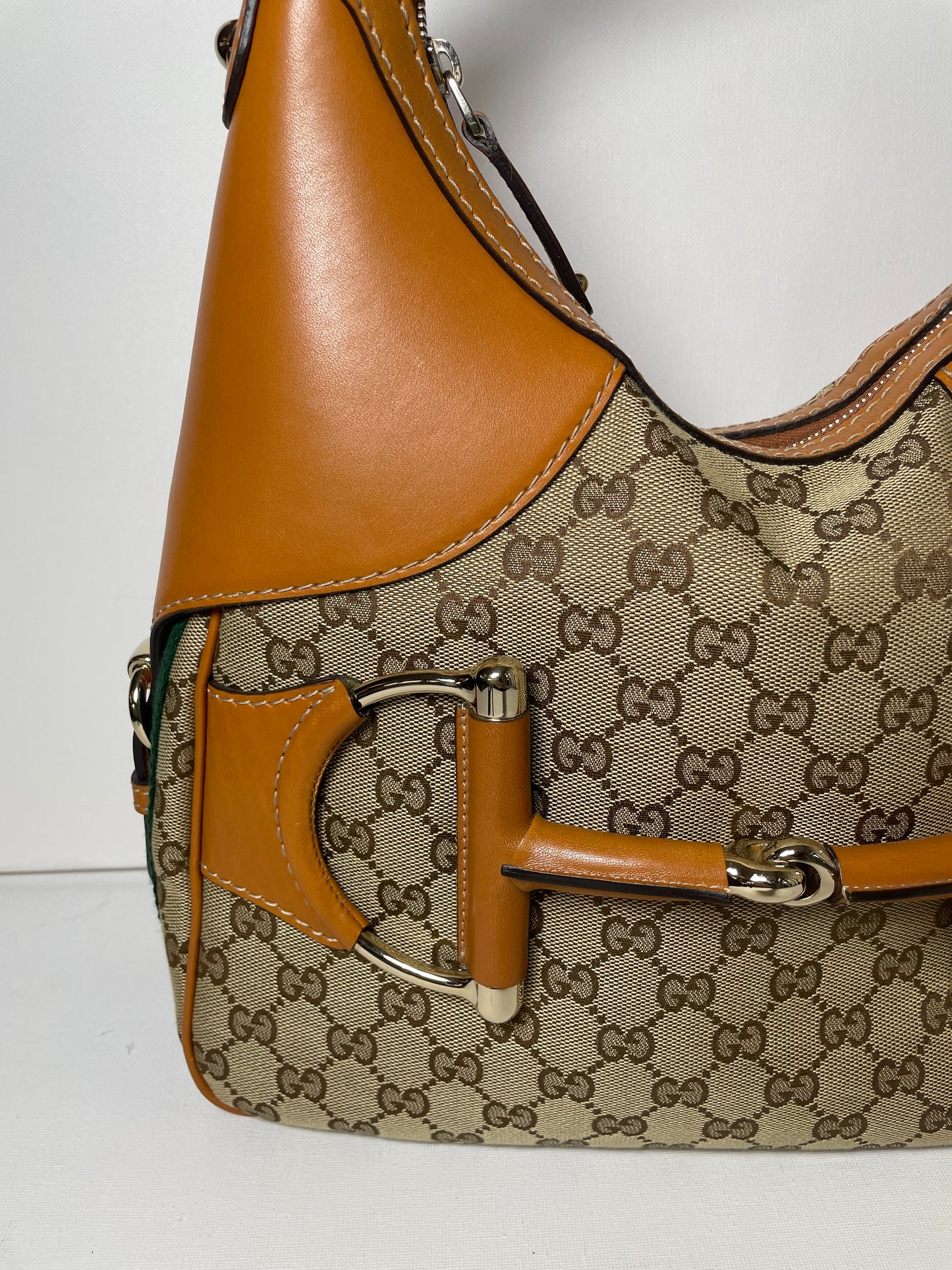 Preloved Gucci GG Heritage Horsebit Hobo Bag