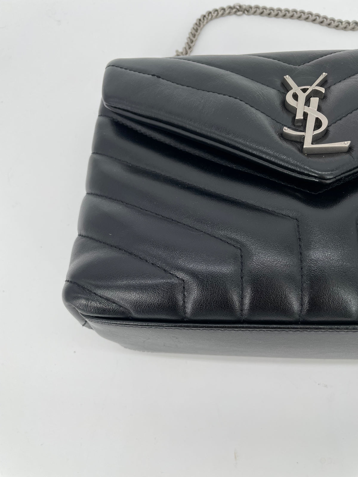 Preloved Yves Saint Laurent  ‘Y’ Quilted Lou Lou Shoulder  Bag, Small