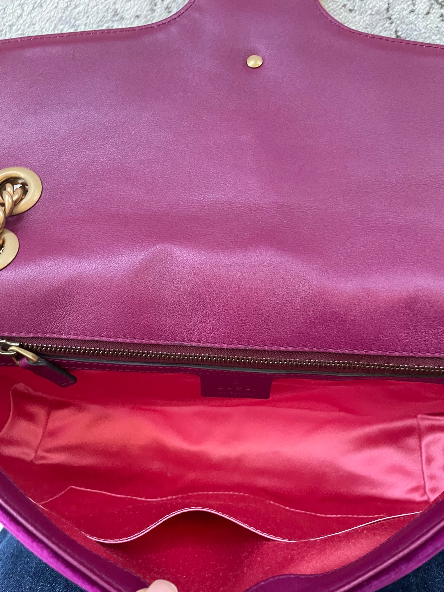 Preloved Gucci  Embroidered ‘LOVED’ Marmont shoulder Bag, Medium