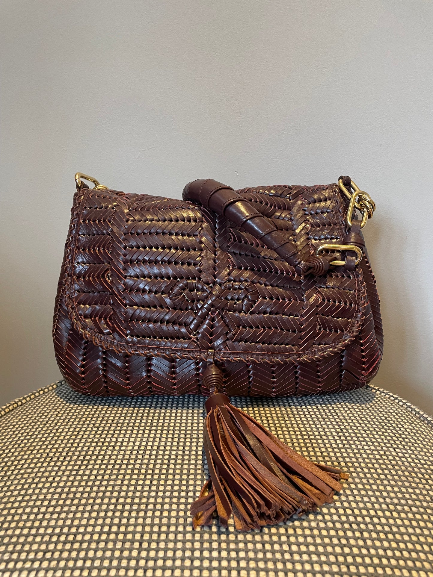 Preloved Anya Hindmarch Neeson Tassel Shoulder Bag