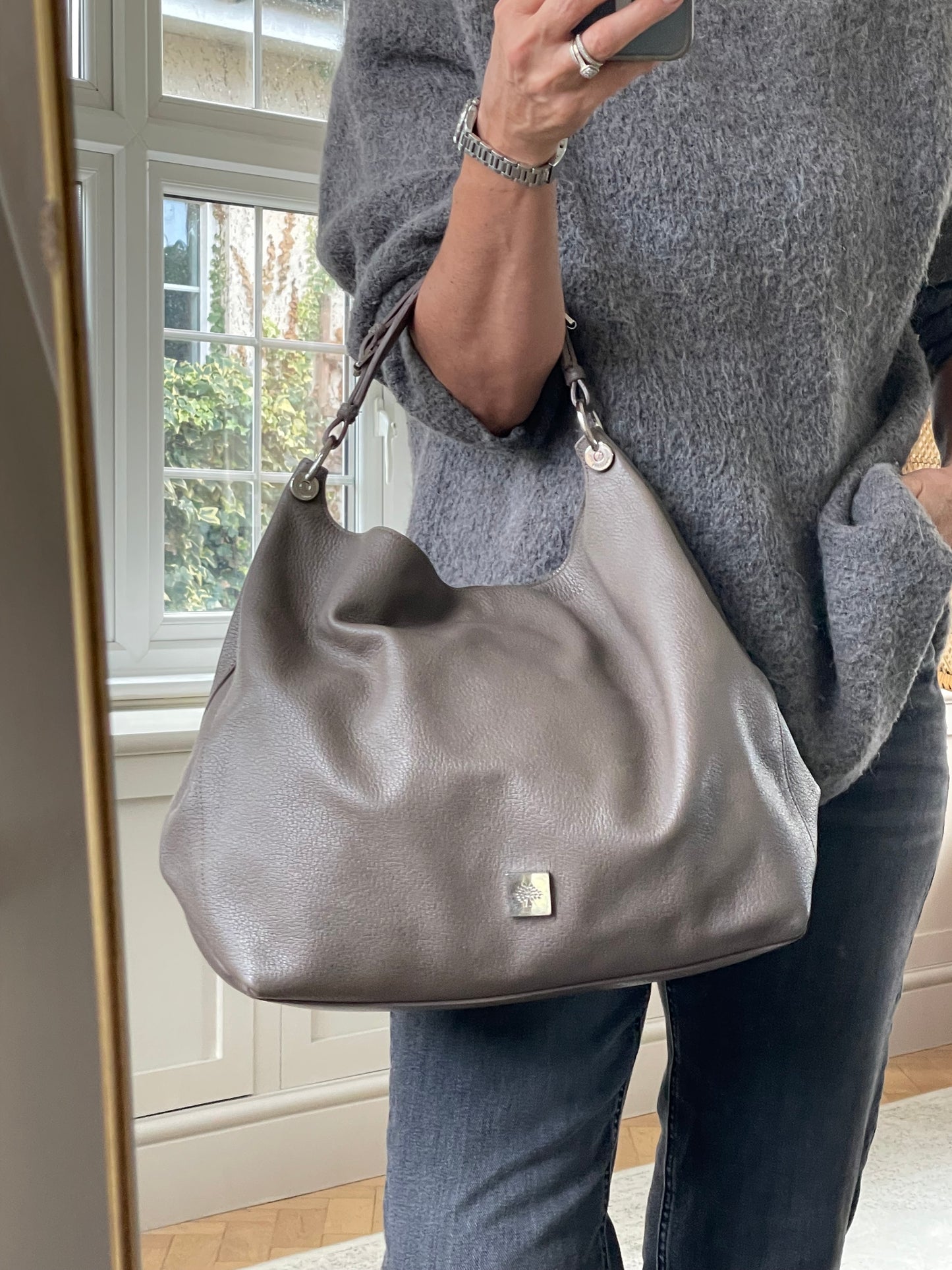 Preloved Mulberry Freya Hobo Shoulder Bag