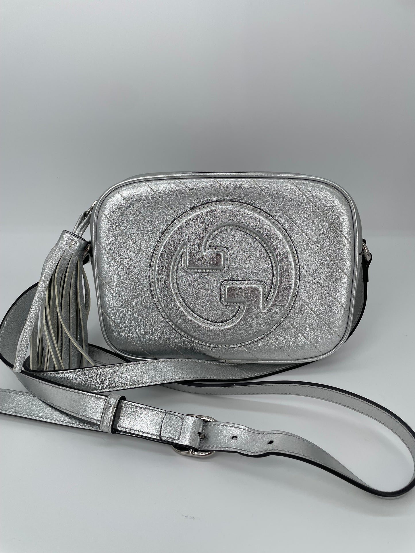 Preloved Gucci Blonde Crossbody Bag, Small