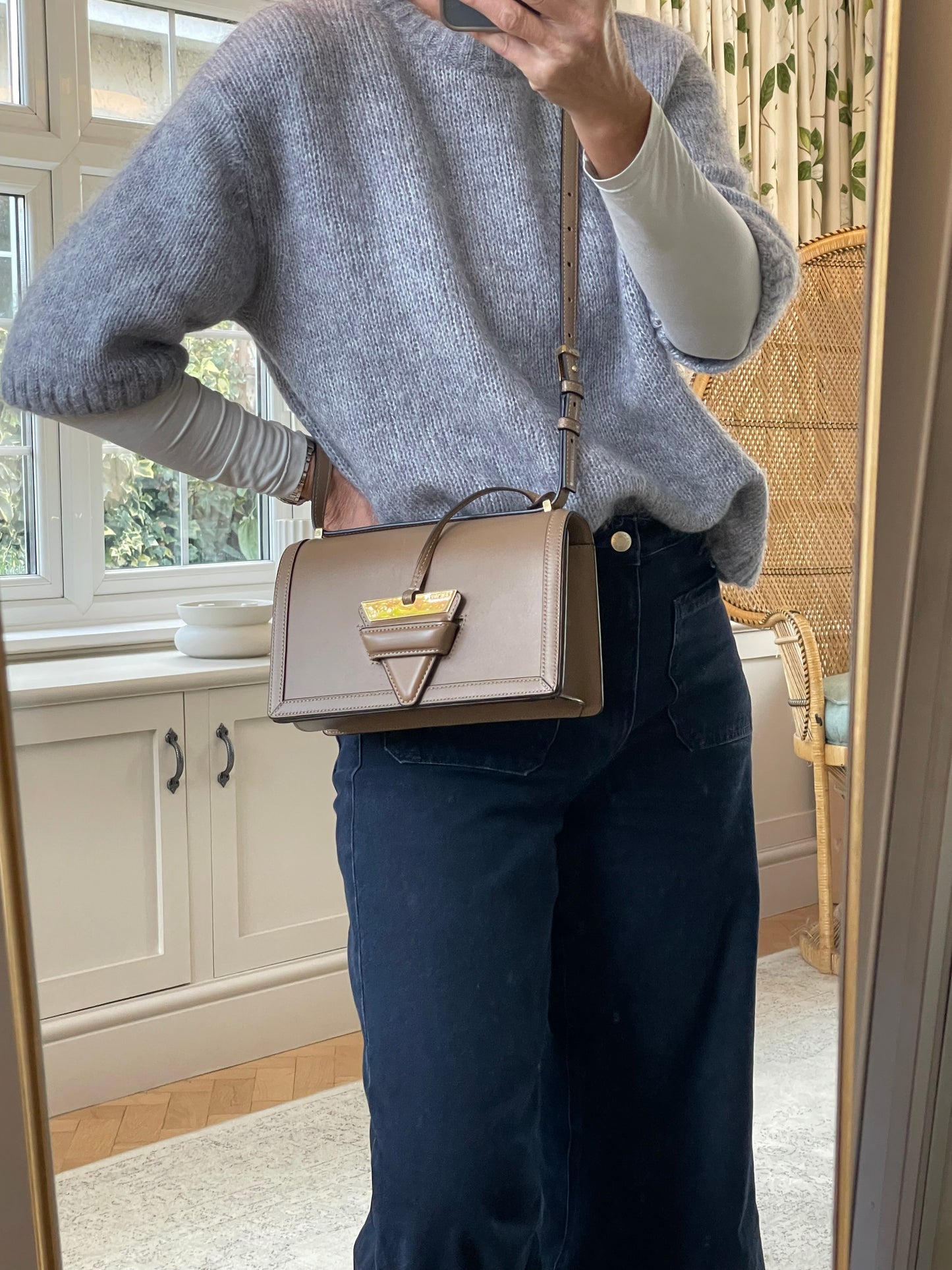 Preloved Loewe Barcelona Crossbody Bag, Medium