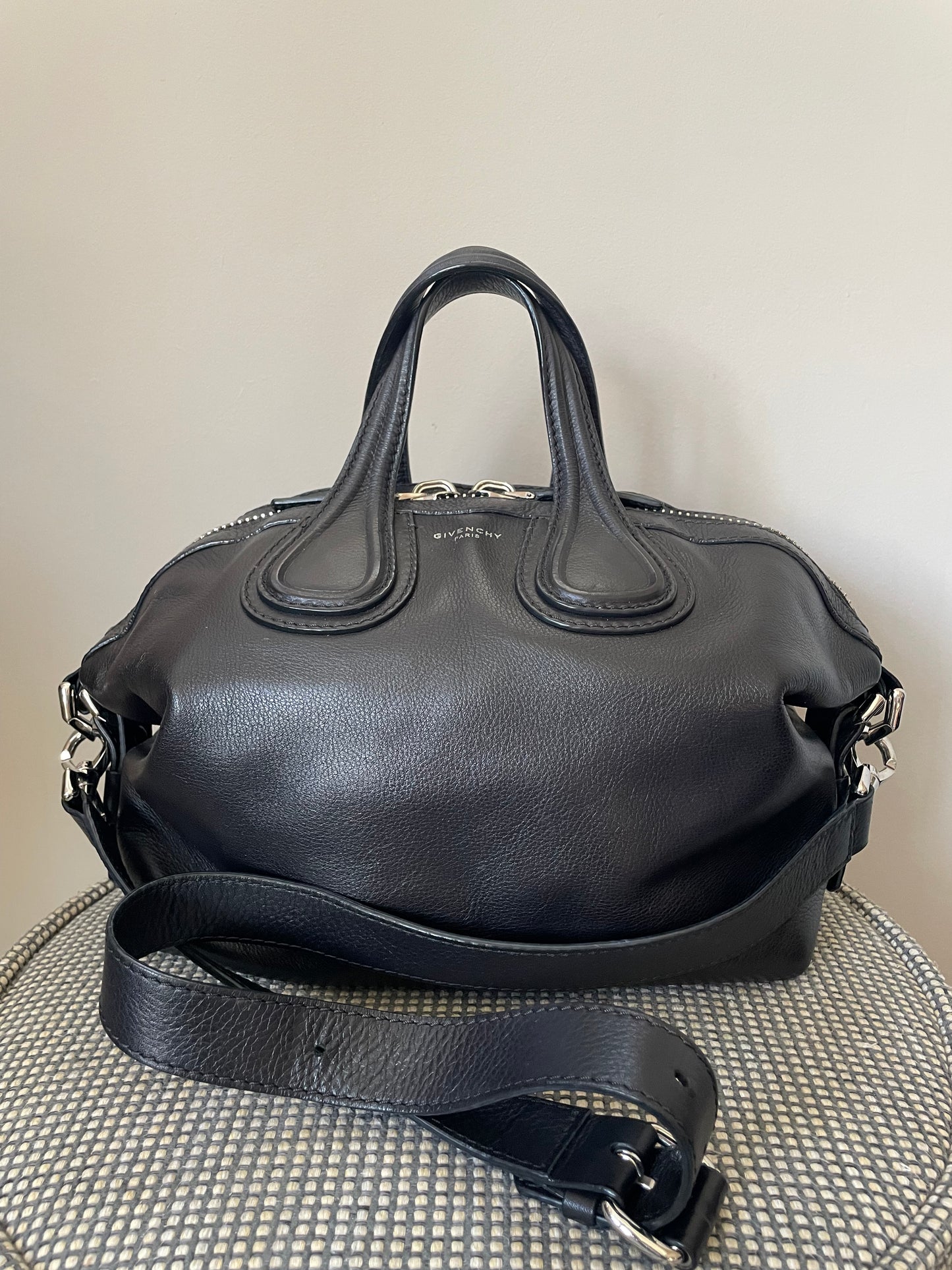 Preloved Givenchy Nightingale Shoulder Tote Bag, Small