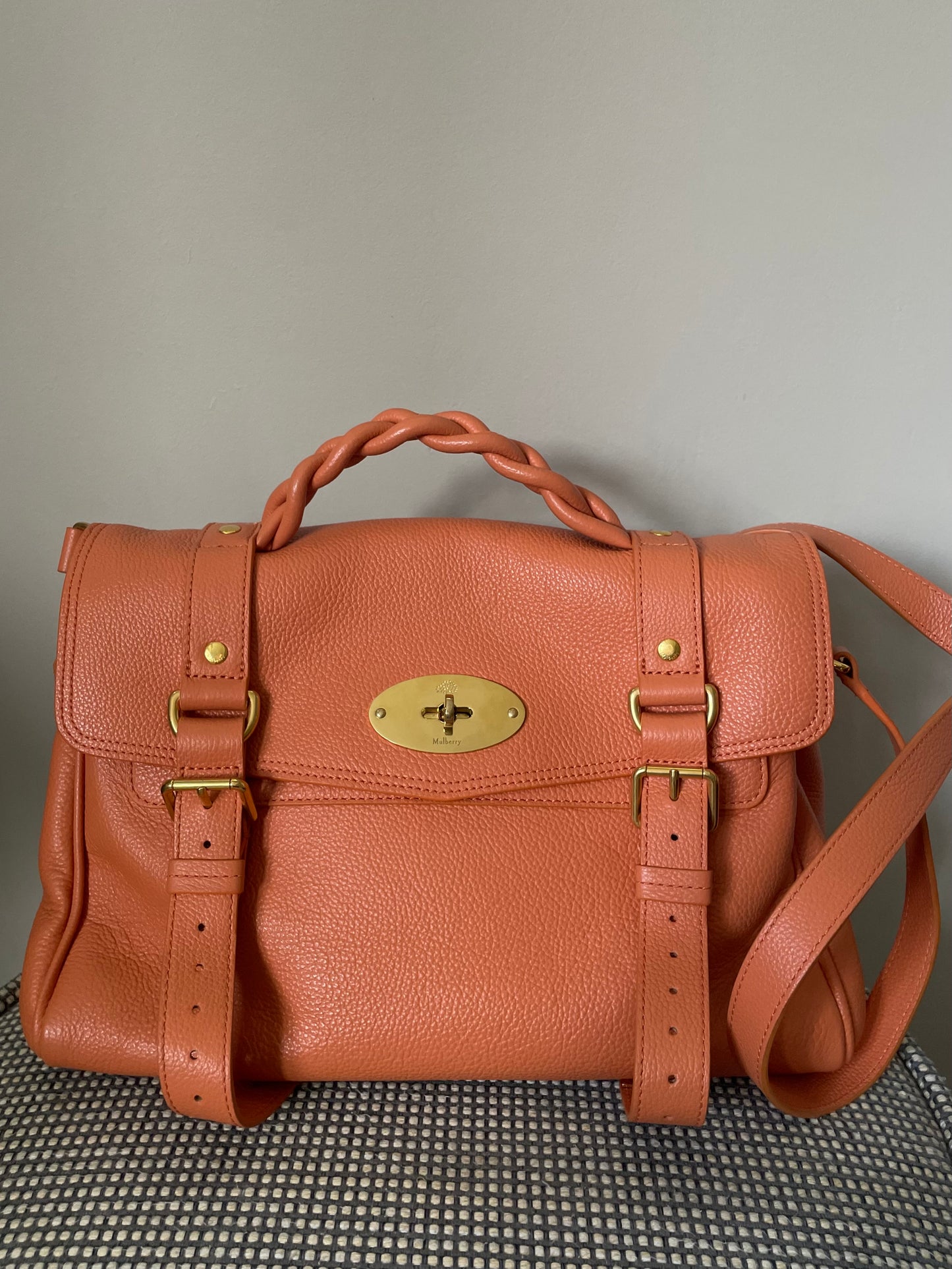 Preloved Mulberry Alexa Satchel Bag, Regular