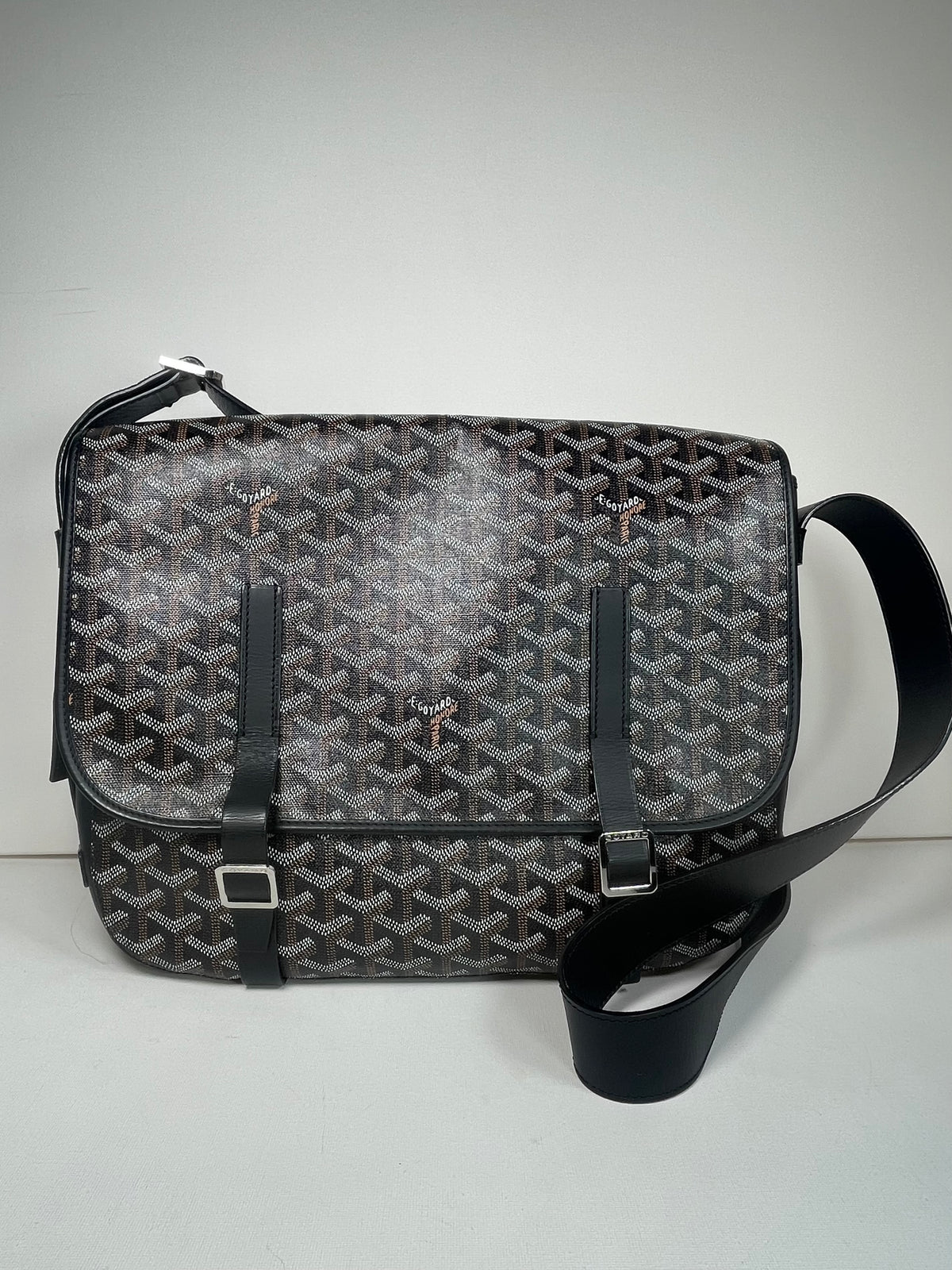 Preloved Goyard Goyardine Belvedere Messenger Bag, GM