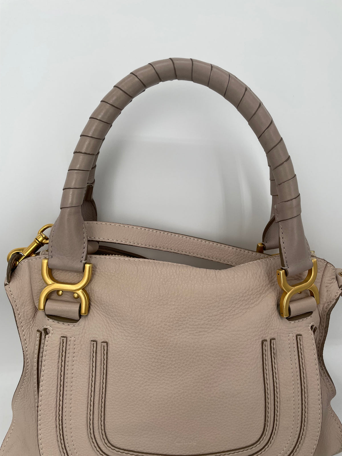 Preloved Chloe Marcie Two Handle Satchel Bag with Long Strap