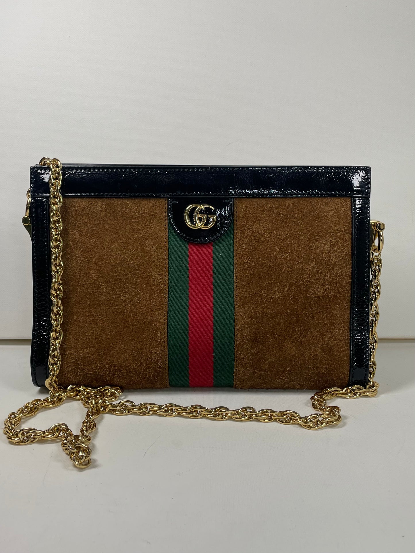 Preloved Gucci GG Web Ophidia Shoulder Bag, Small